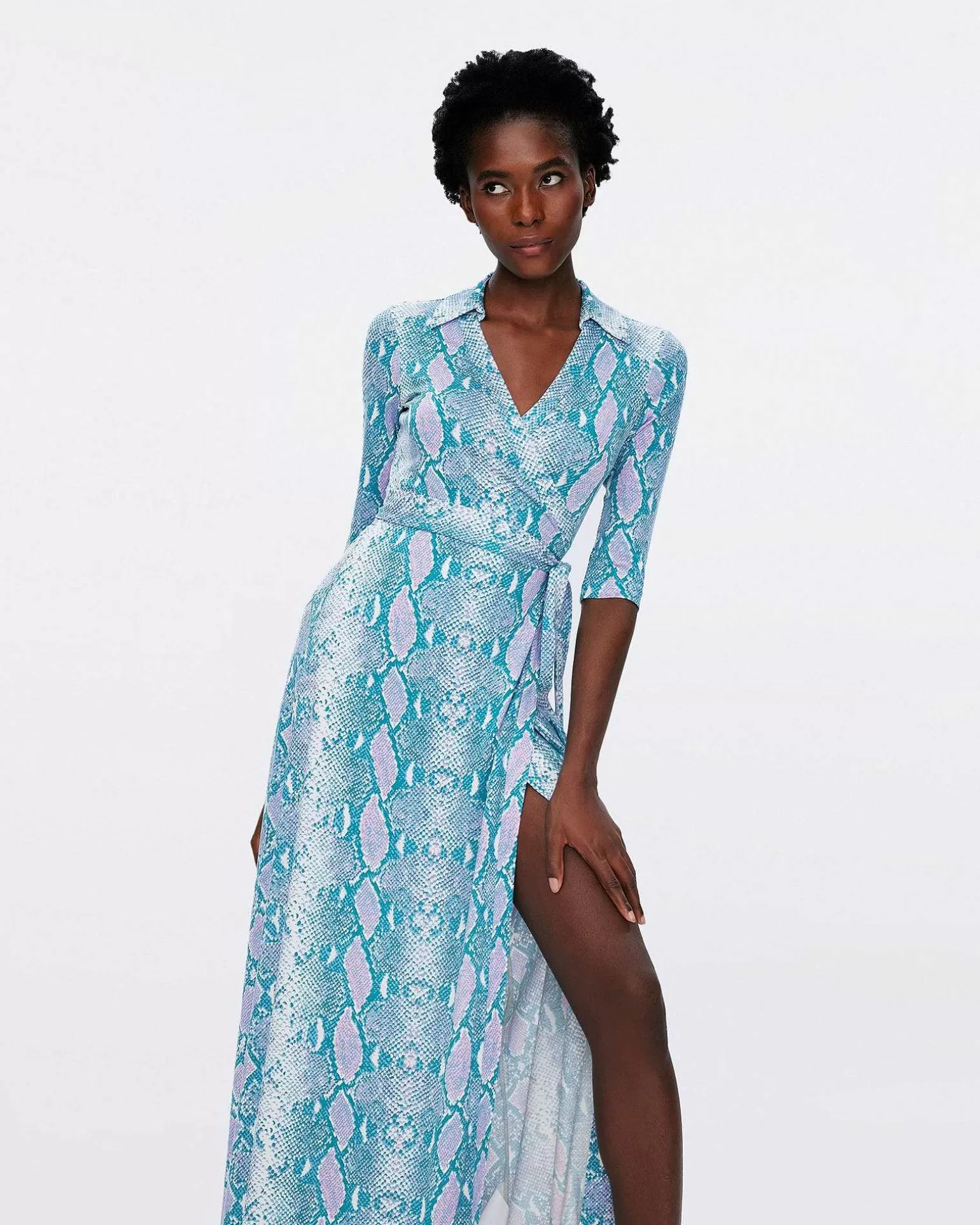 Flash Sale Diane von Furstenberg Abigail Silk Jersey Maxi Wrap Dress