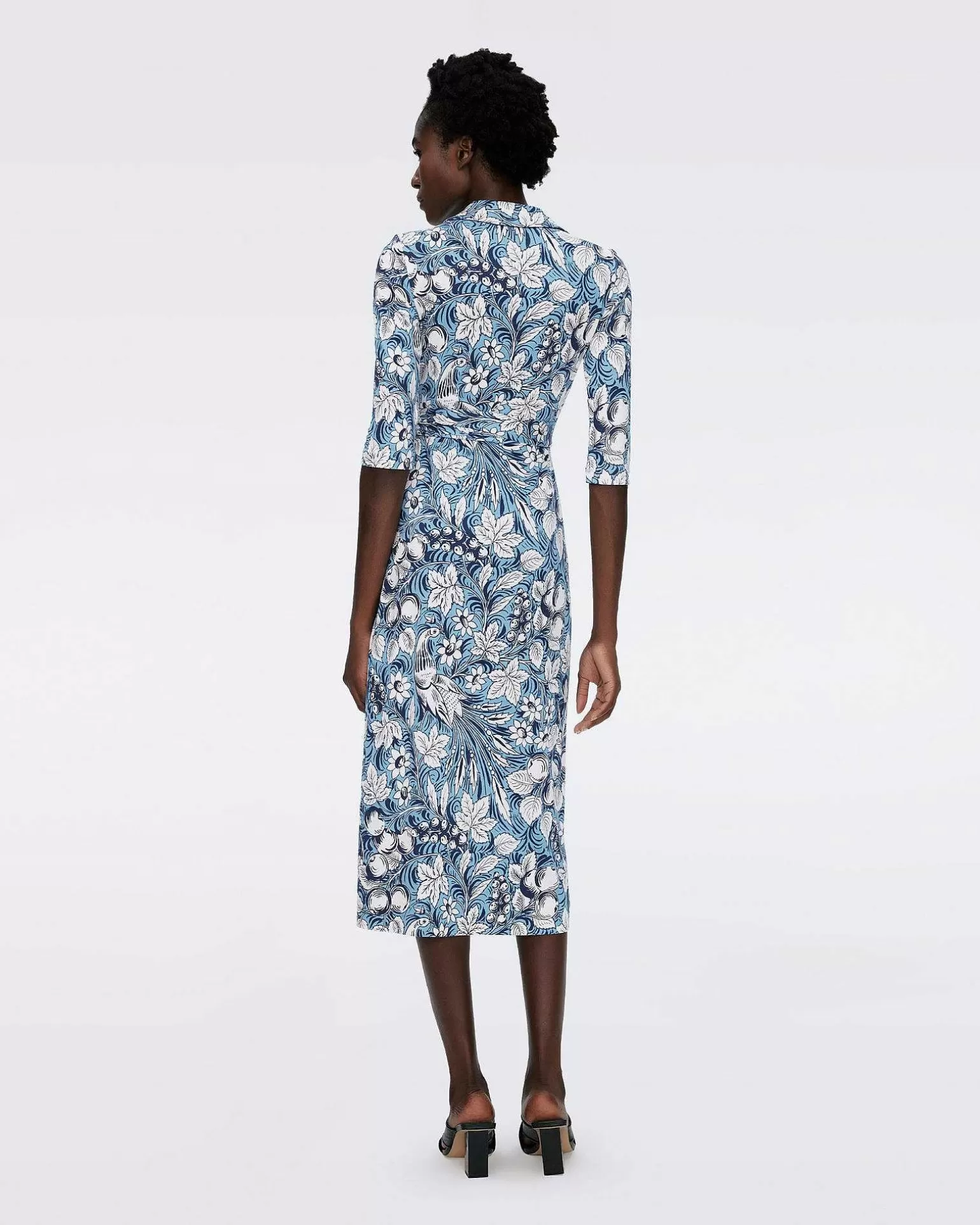 Clearance Diane von Furstenberg Abigail Silk Jersey Midi Sla-Om Kjole