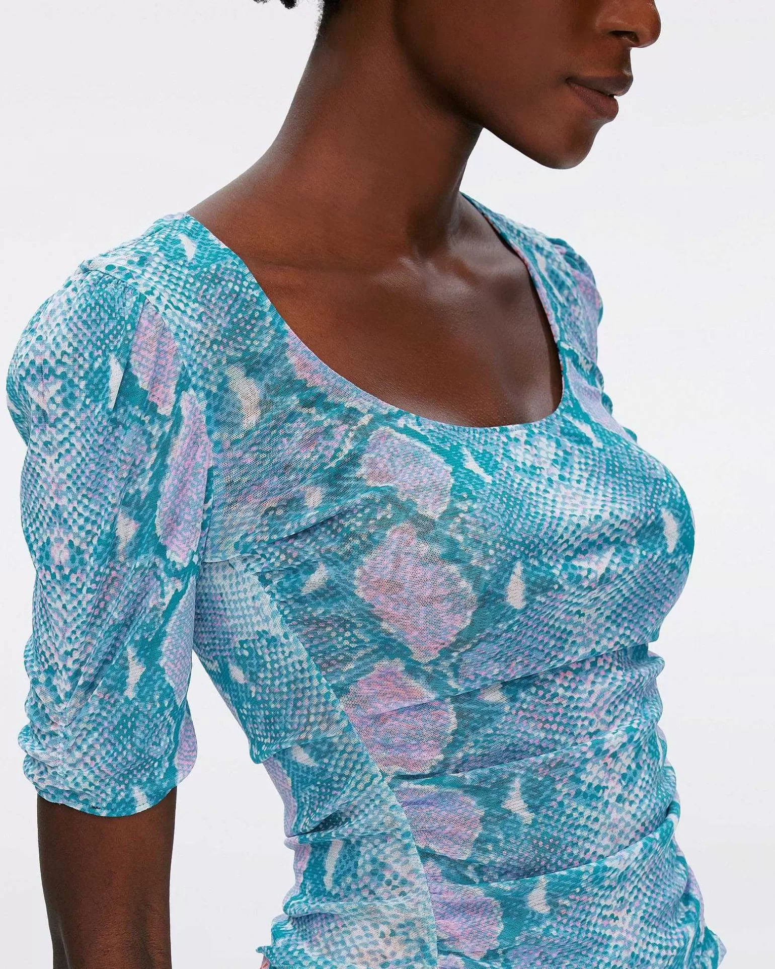 Discount Diane von Furstenberg Ali Vendbar Mesh Top