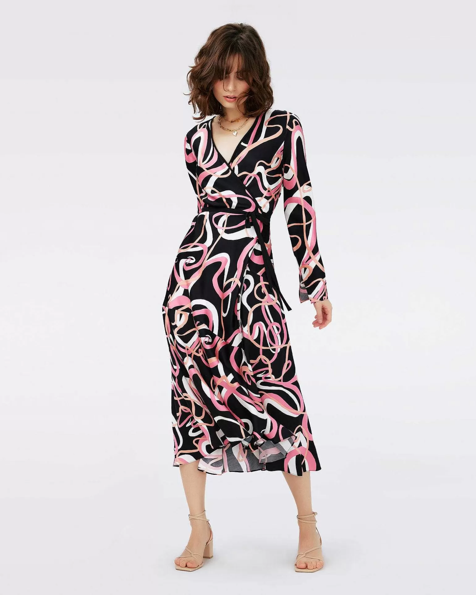 New Diane von Furstenberg Anika Sla Om Kjole