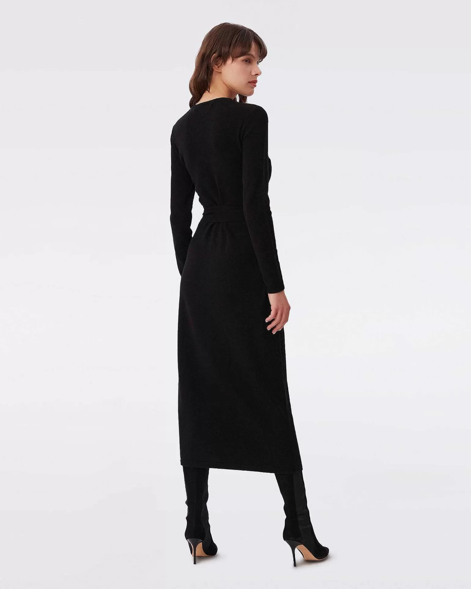 Shop Diane von Furstenberg Astrid Wool-Cashmere Sla-Om-Kjole