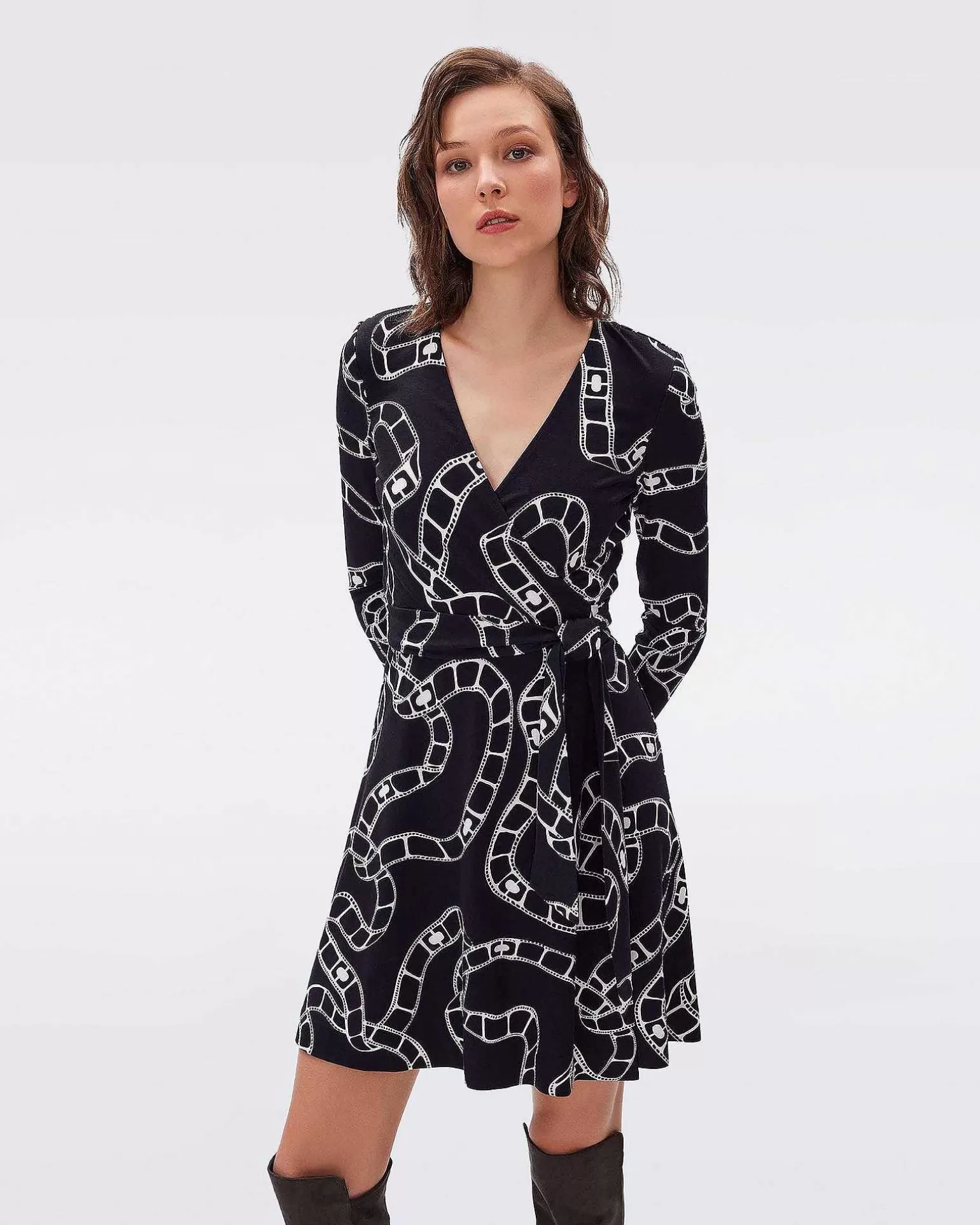 Store Diane von Furstenberg Demetria Sla Om Kjole