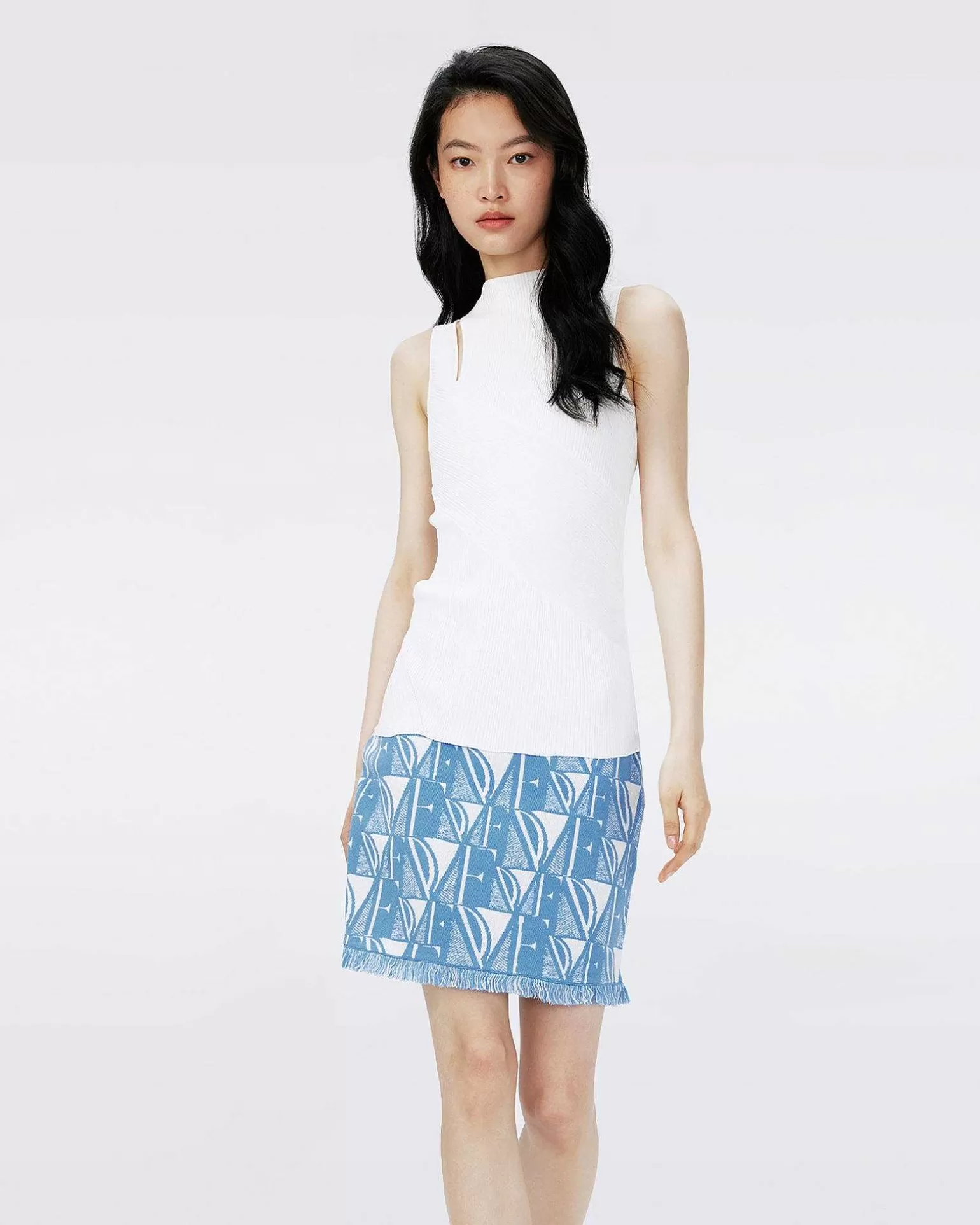 New Diane von Furstenberg Dvf Alejandra Nederdel I Dvf Logo Bla