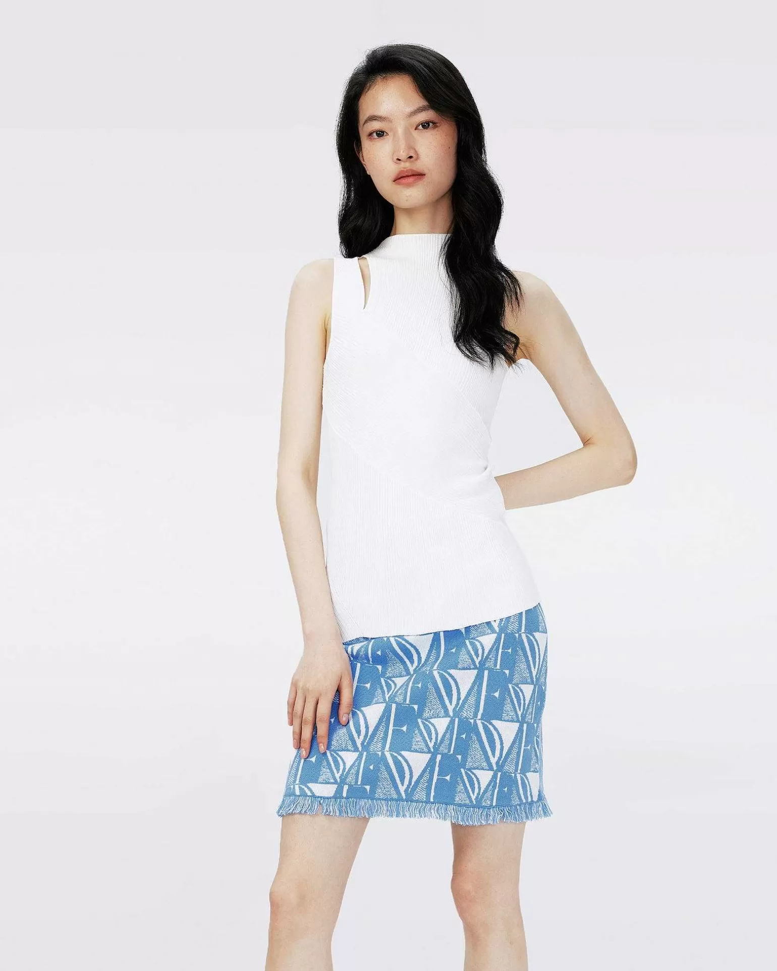 Store Diane von Furstenberg Dvf Artemesia Top I Elfenben