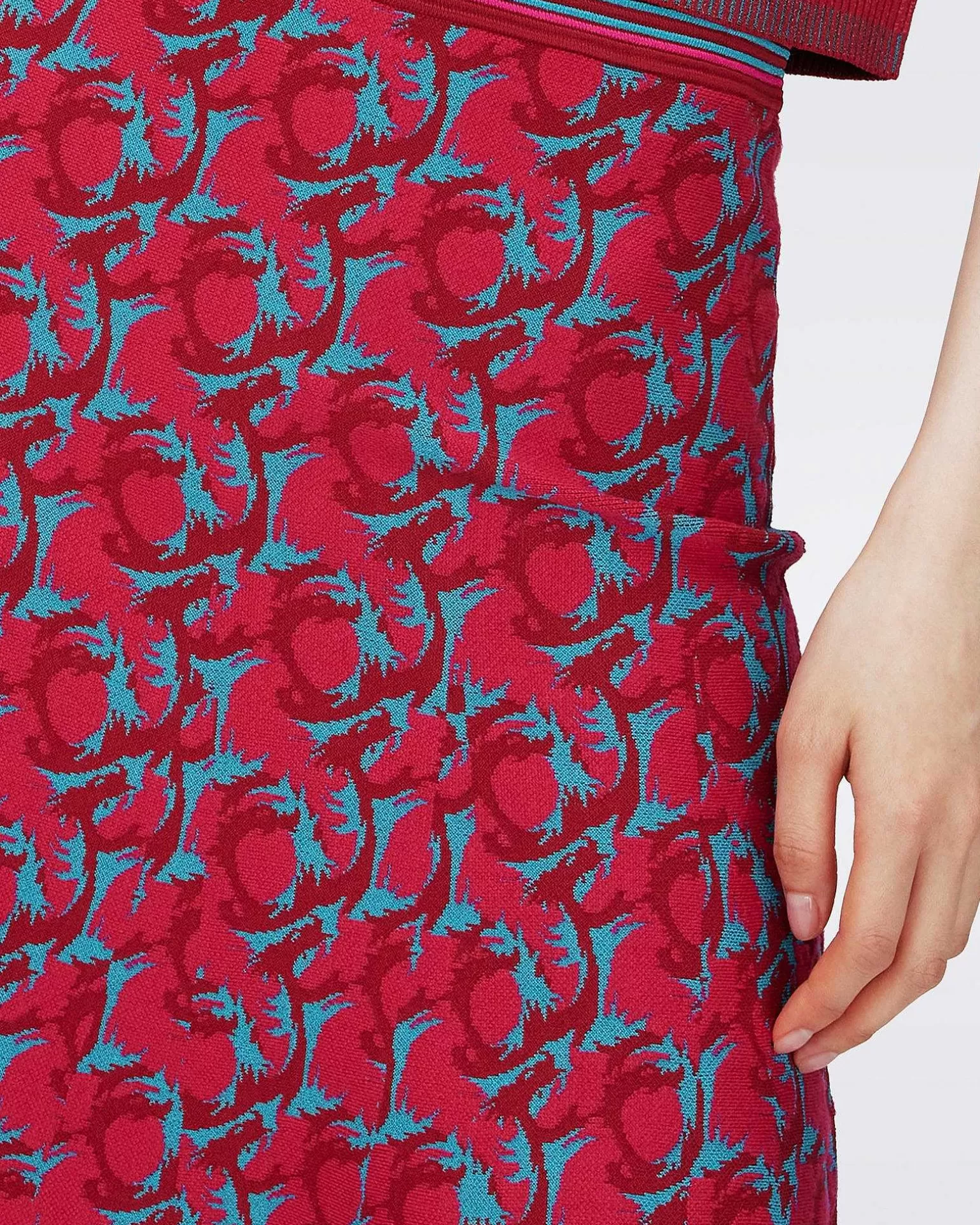 Fashion Diane von Furstenberg Dvf Gilles Nederdel I Dragon Jade Sm