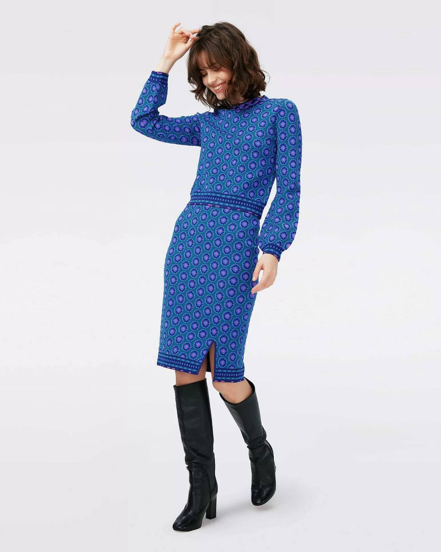 Hot Diane von Furstenberg Dvf Iggy Top I Flower Tie Turkis