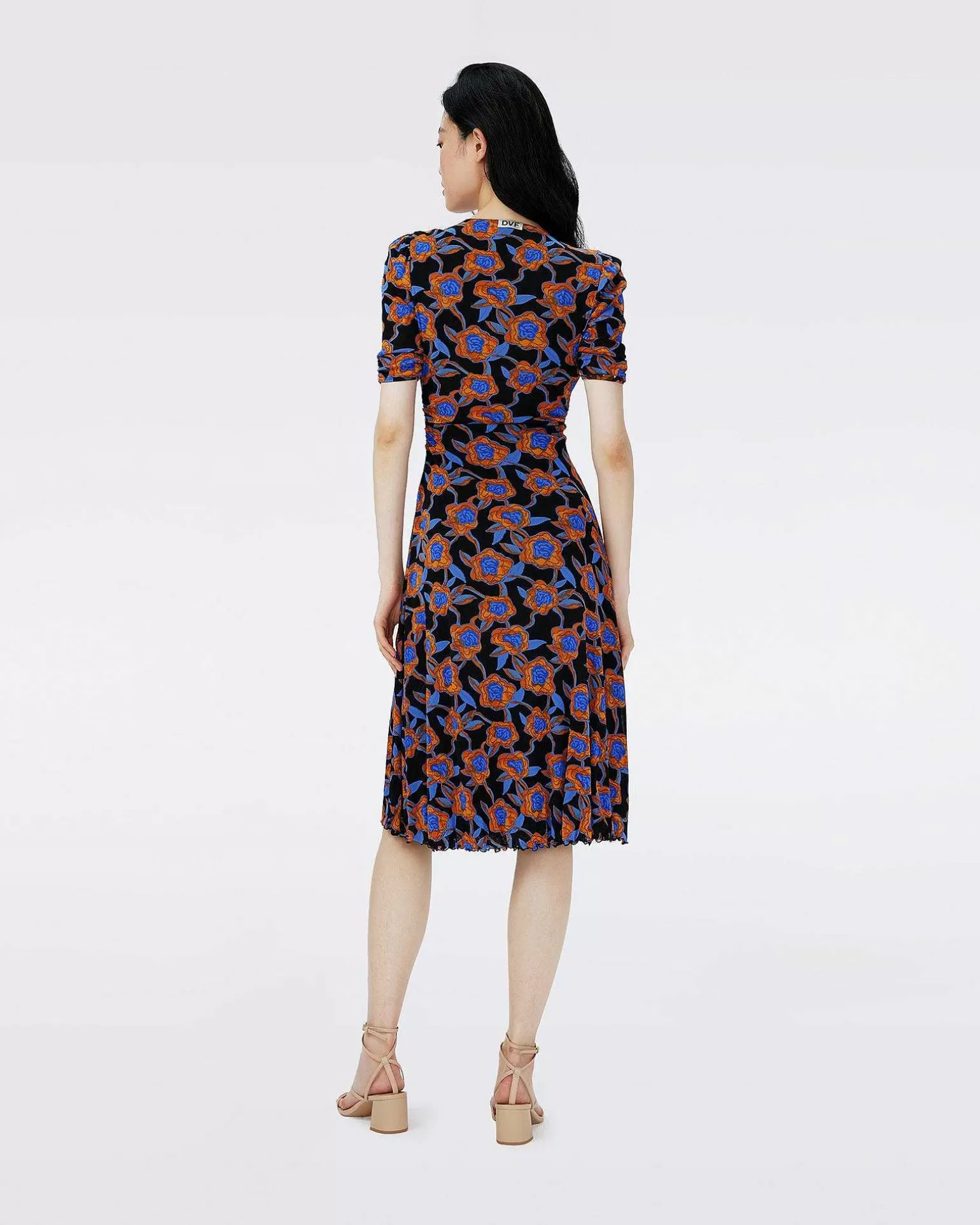 Sale Diane von Furstenberg Dvf Koren Vendbar Kjole I Oracle R/Tarot Maze Blk Coffee