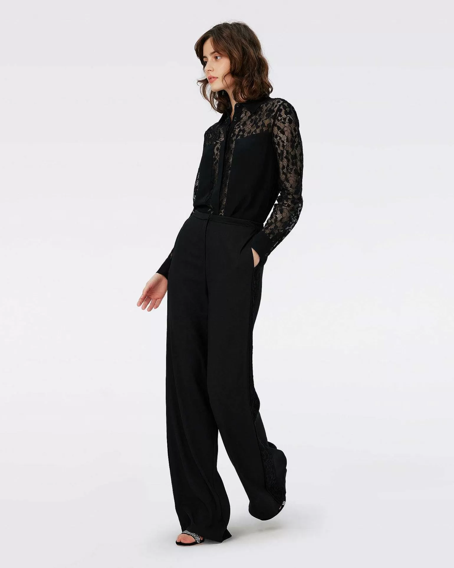 Store Diane von Furstenberg Dvf Louise Top I Sort/Lace