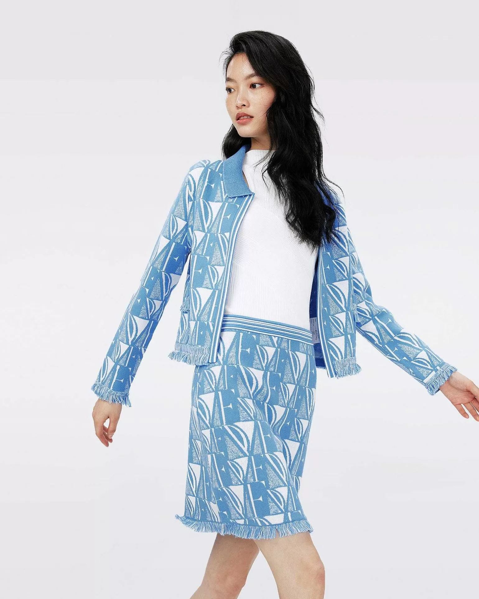 New Diane von Furstenberg Dvf Morgaine Cardigan I Dvf Logo Bla