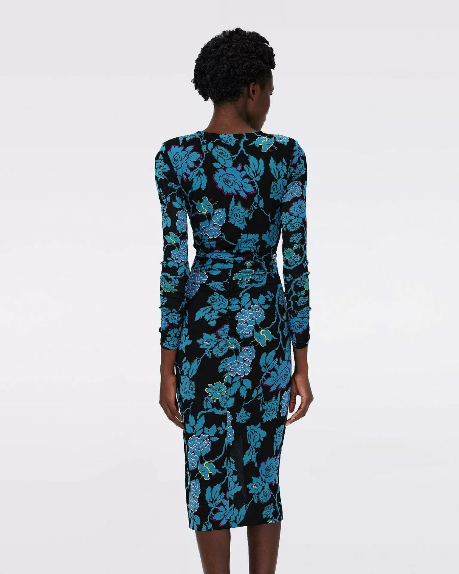 Clearance Diane von Furstenberg Dvf Nevine Dress In China Vine Blk/China Vine Blk