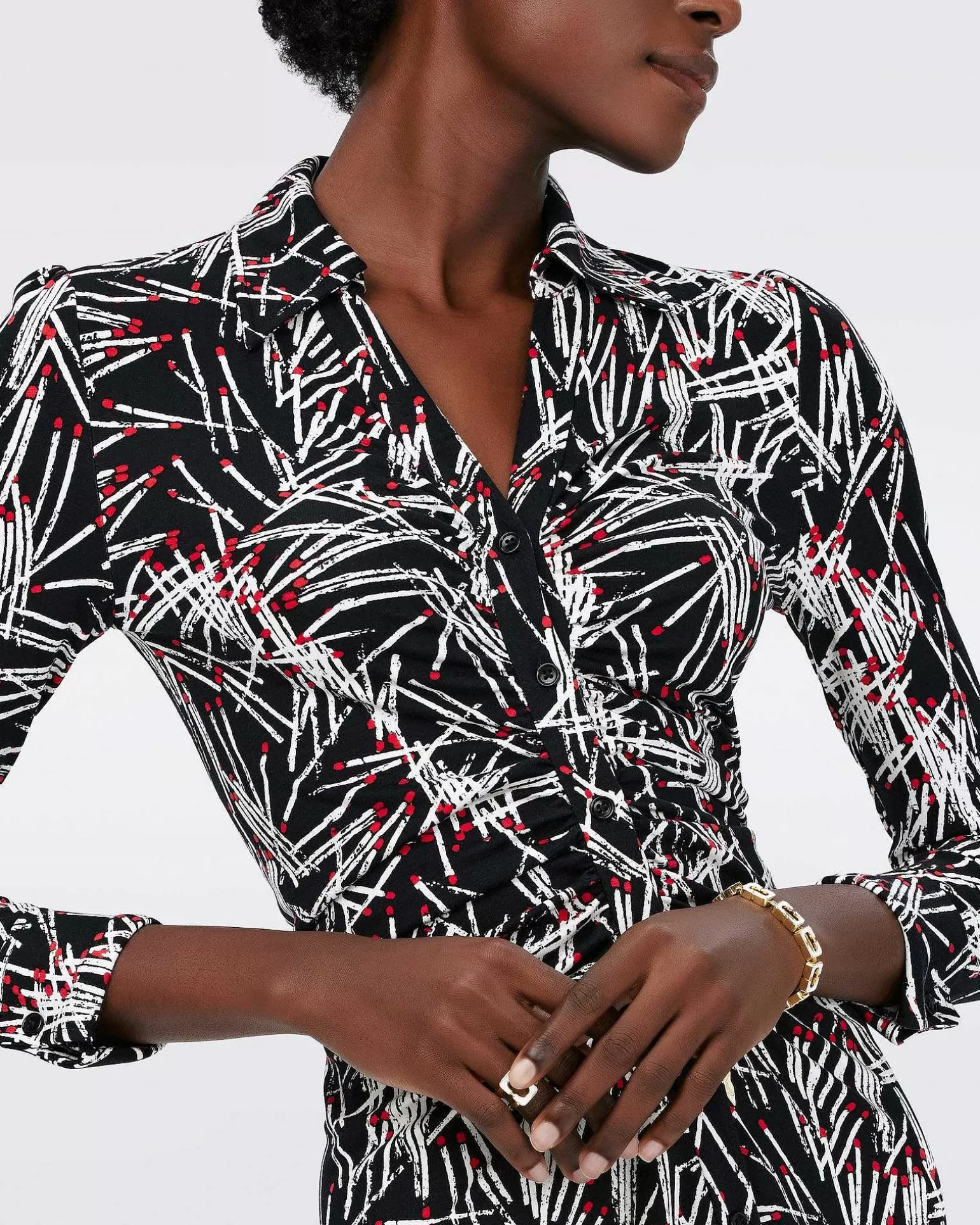 Best Diane von Furstenberg Dvf Sheska Midi Kjole I Taendstikker