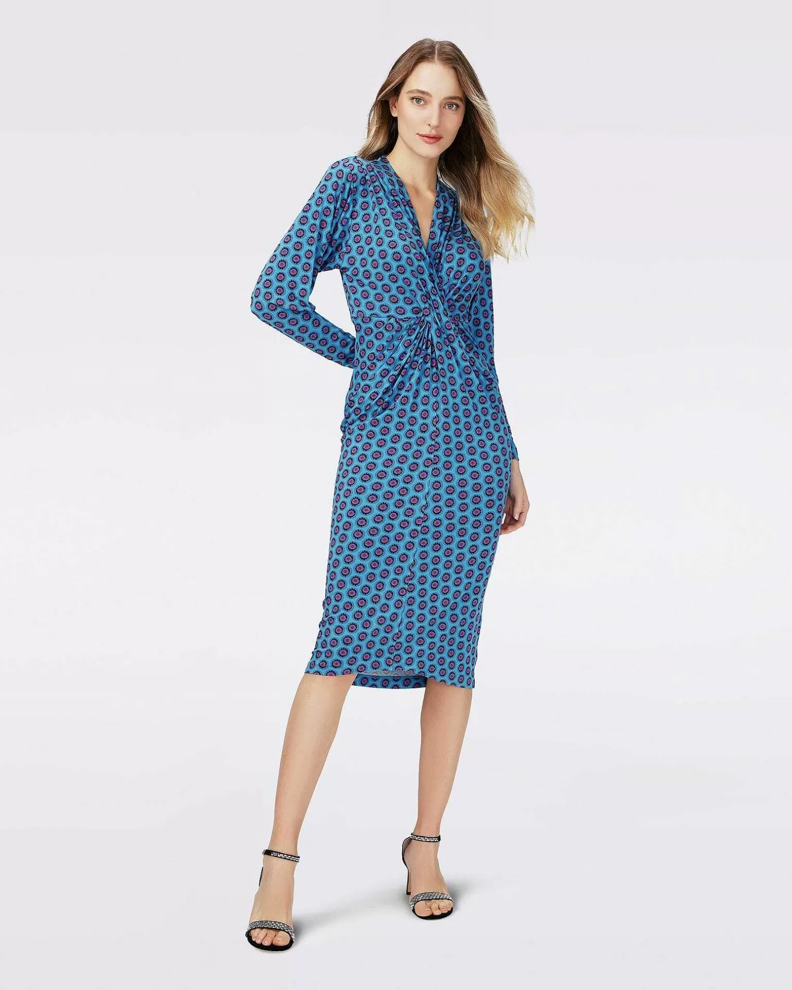 Discount Diane von Furstenberg Dvf Timothy Dress In Flower Tie Barrier Reef