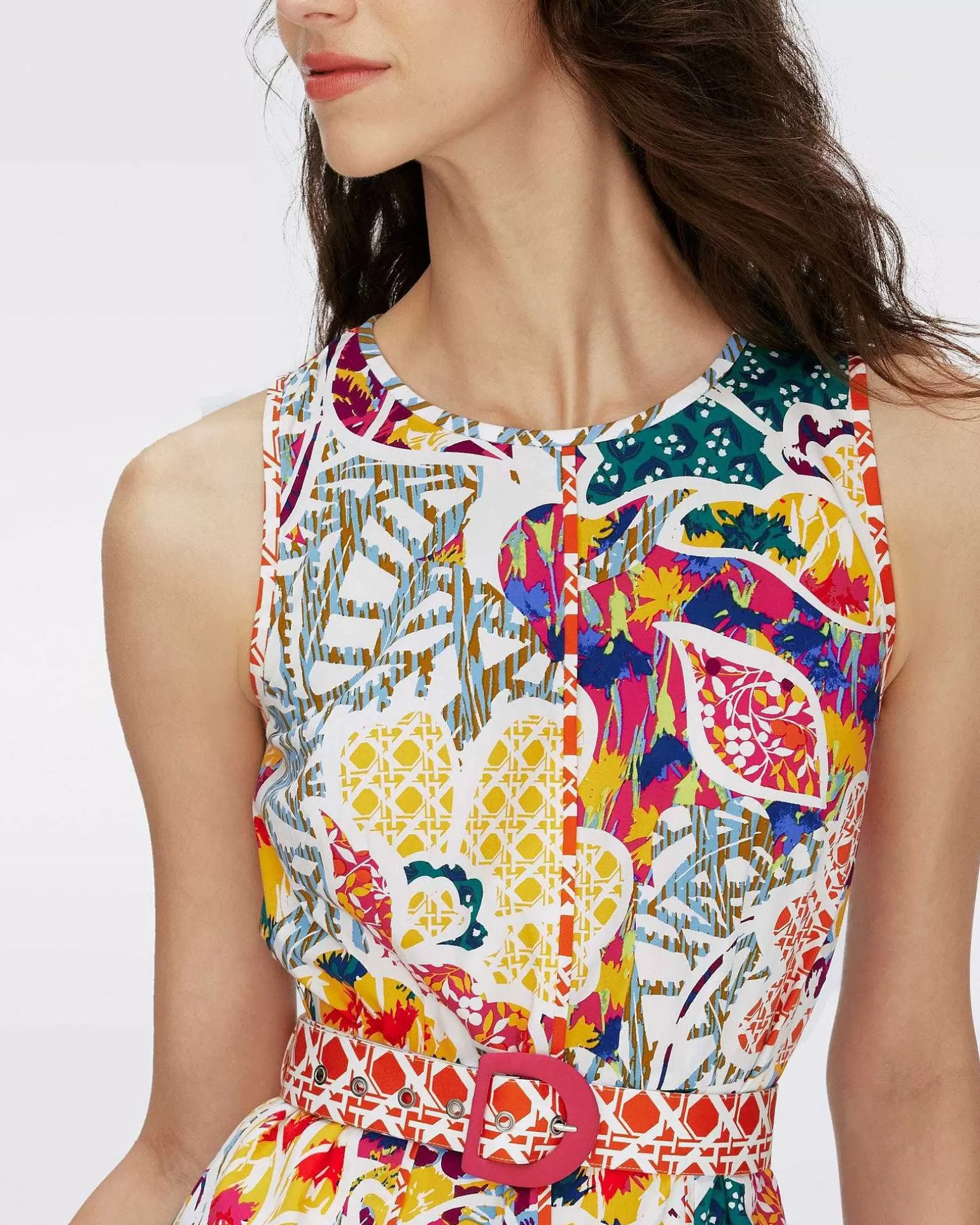 Shop Diane von Furstenberg Elliot Bomuldskjole