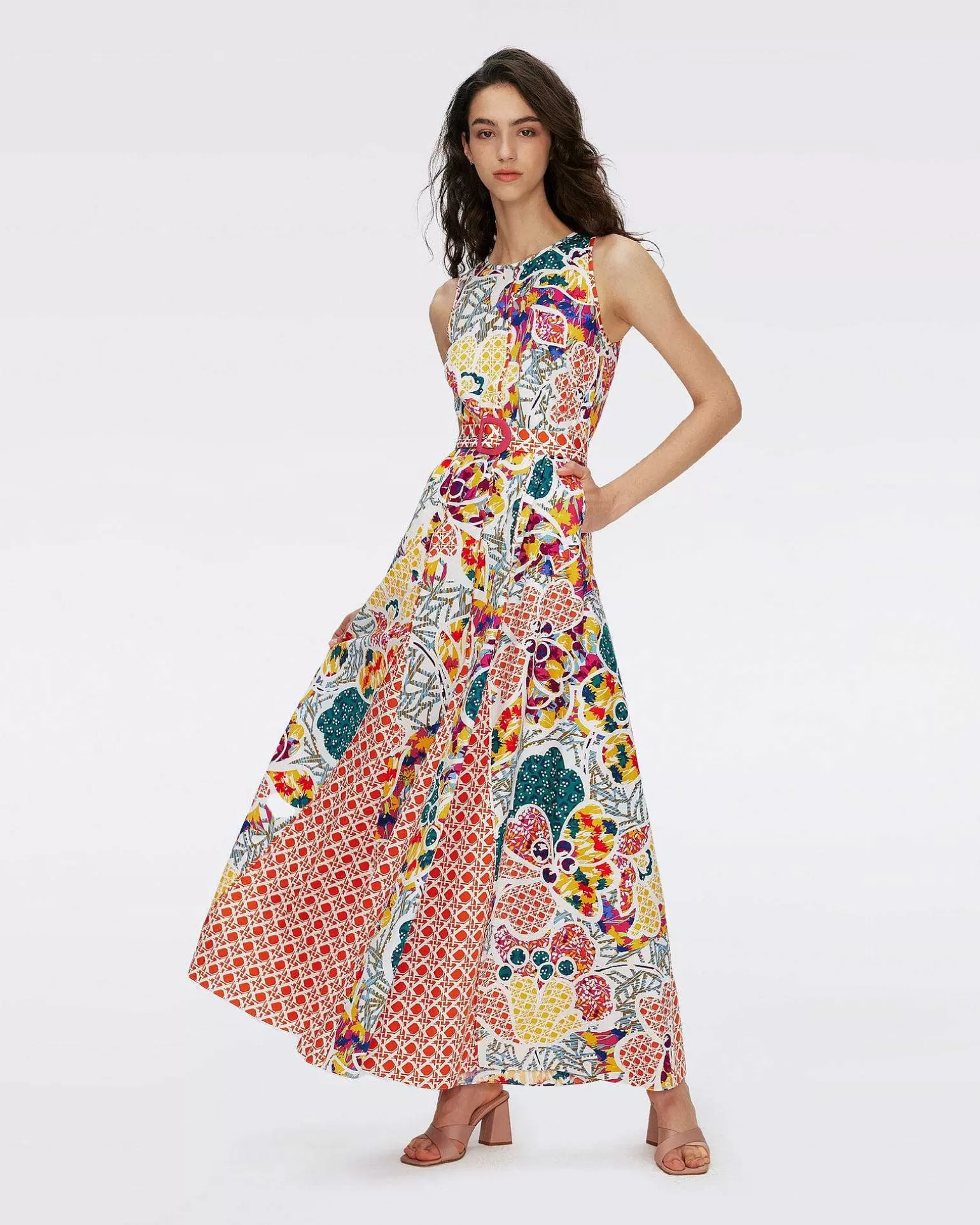 Shop Diane von Furstenberg Elliot Bomuldskjole