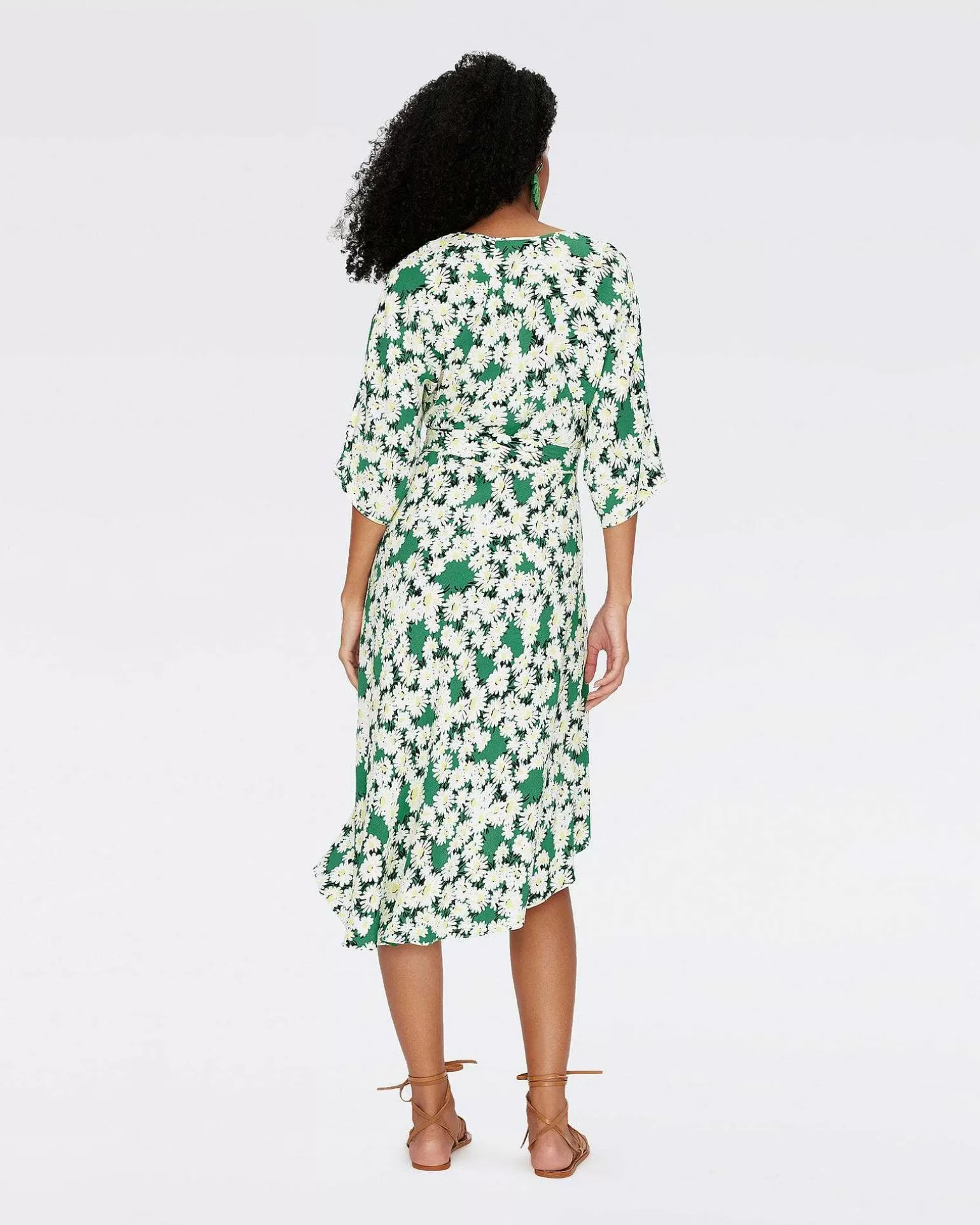 Best Diane von Furstenberg Eloise Faux Wrap Midi-Kjole