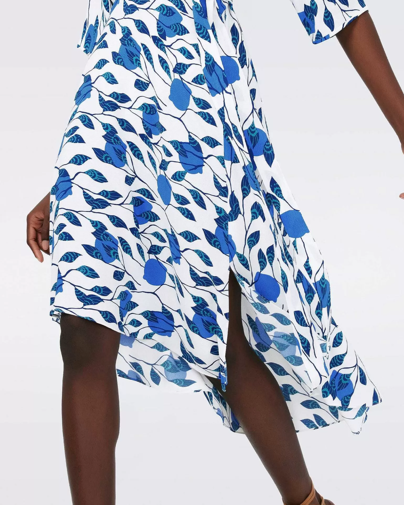 New Diane von Furstenberg Eloise Faux Wrap Midi-Kjole