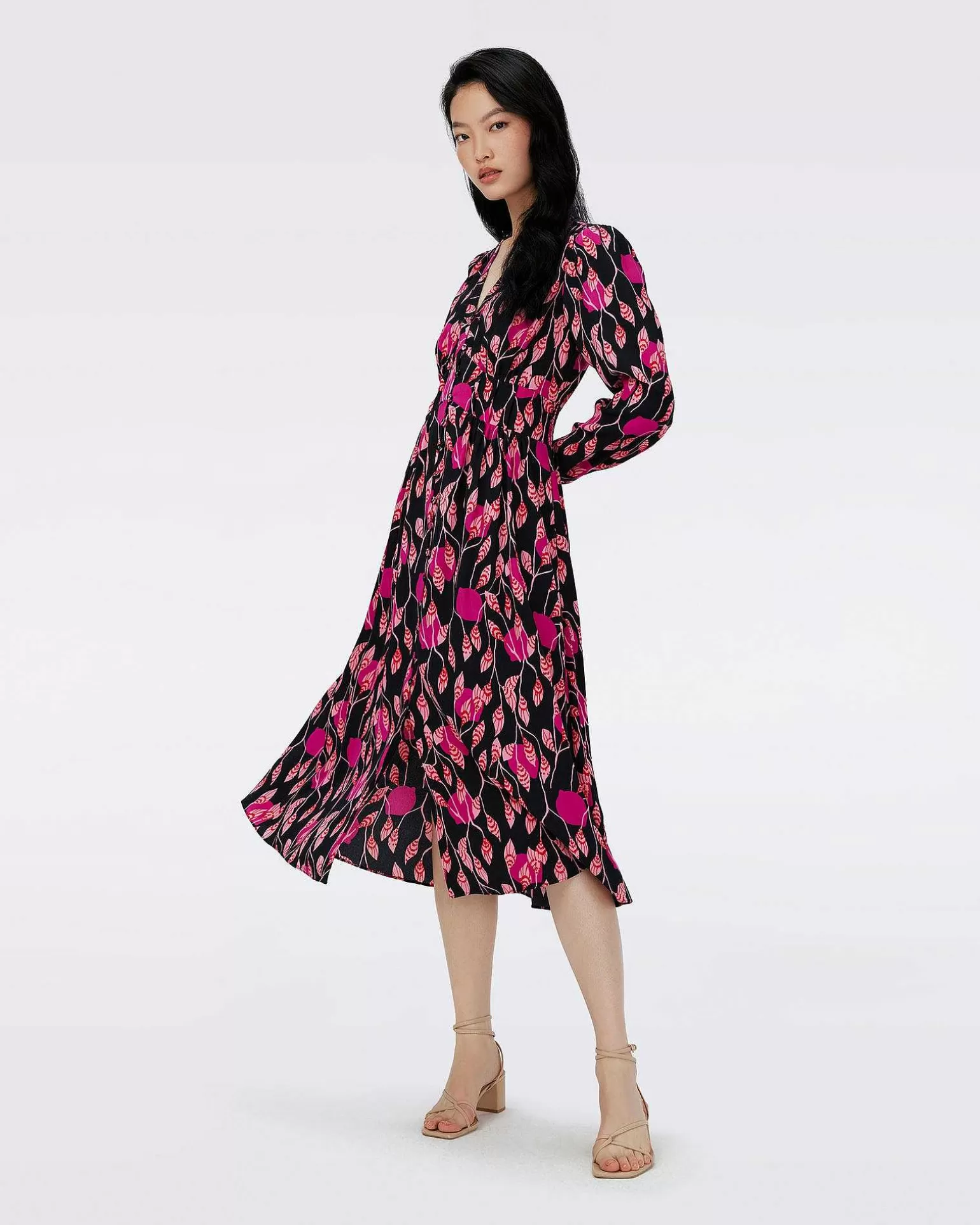 Best Sale Diane von Furstenberg Erica Langaermet Midikjole