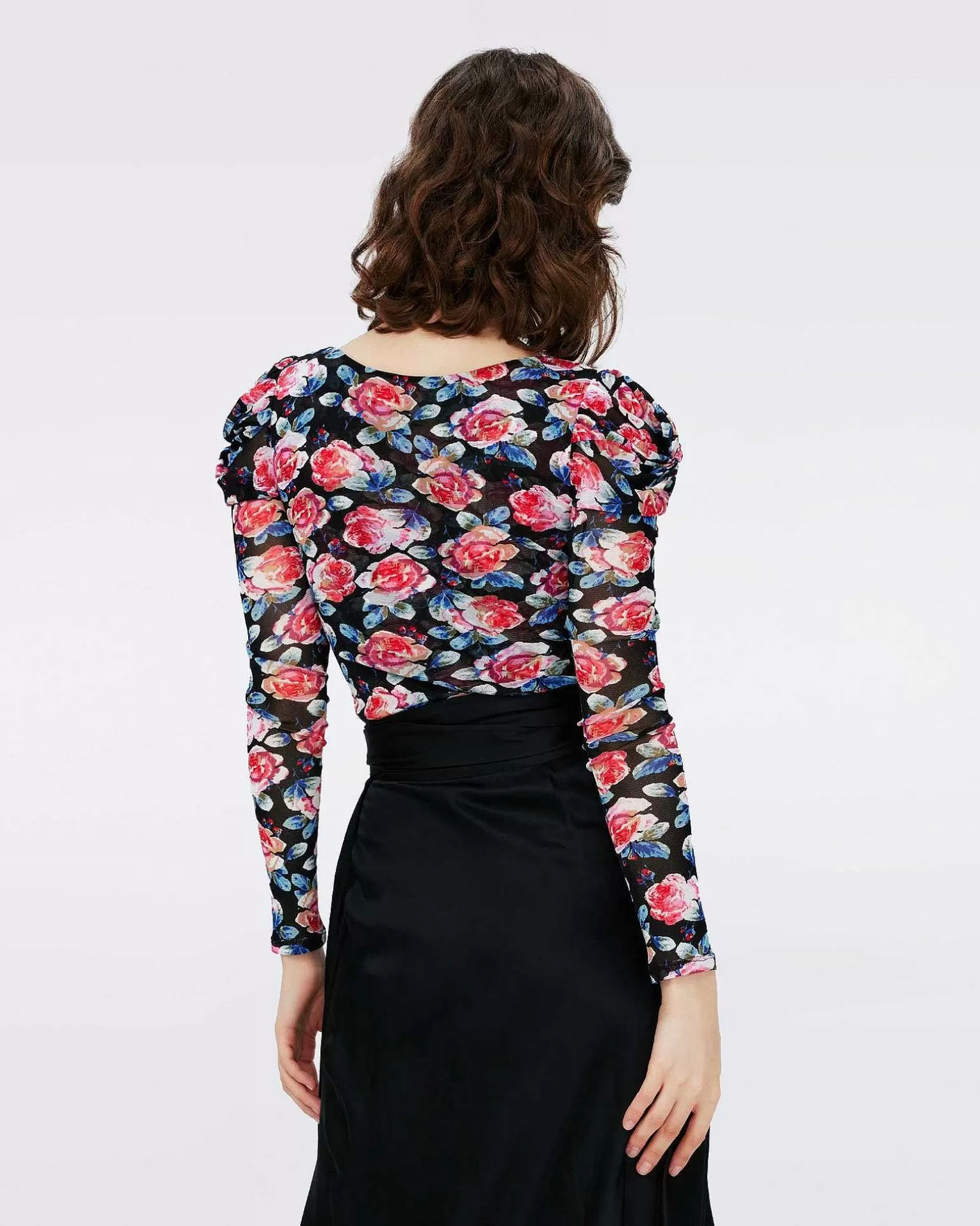 Shop Diane von Furstenberg Erik Langaermet Mesh Bodysuit