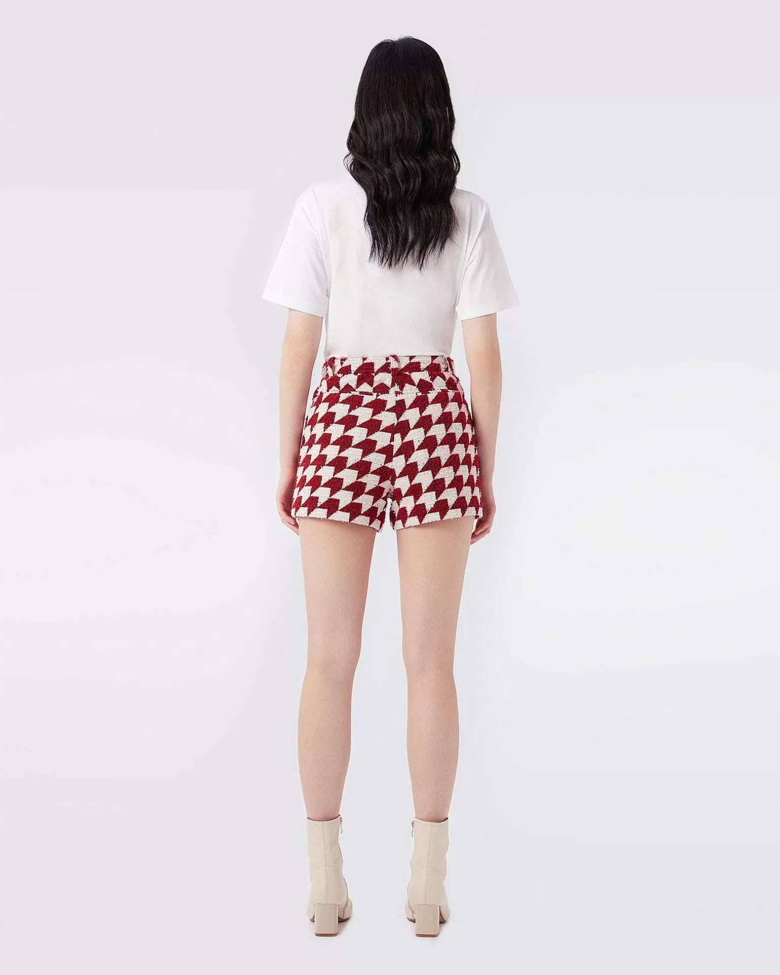 New Diane von Furstenberg Gramercy Bucled Uldshorts