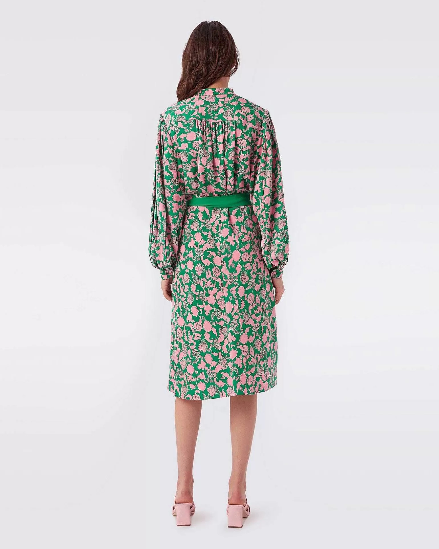 Store Diane von Furstenberg Khloe Faux-Omslags Crepe Kjole