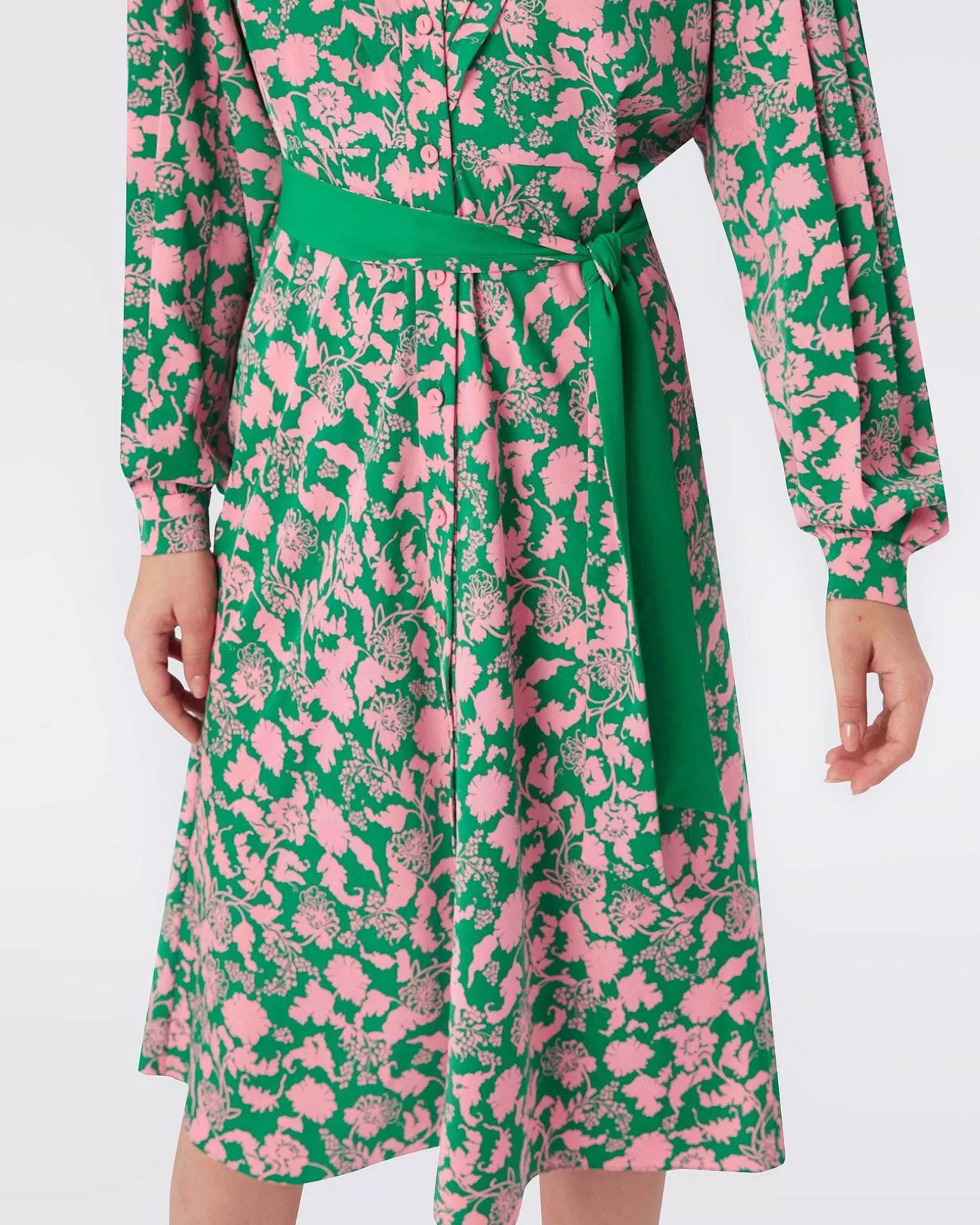 Store Diane von Furstenberg Khloe Faux-Omslags Crepe Kjole