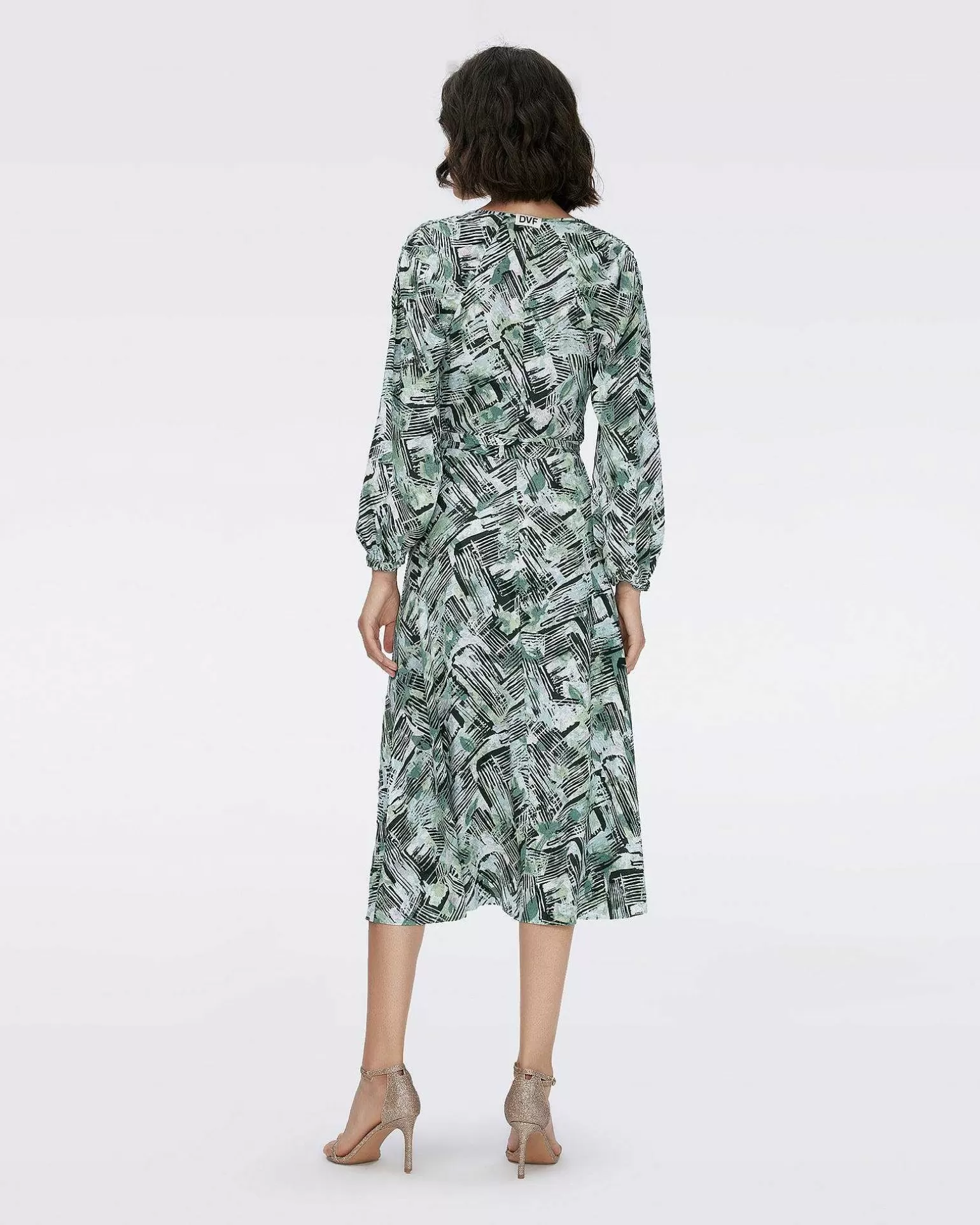 Online Diane von Furstenberg Leo Vendbar Sla-Om-Kjole