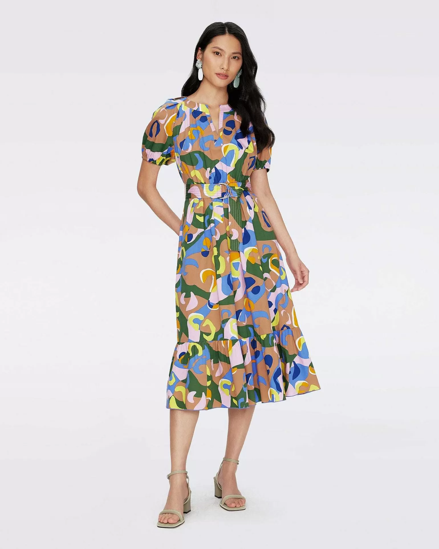 New Diane von Furstenberg Lindy Cotton Kjole