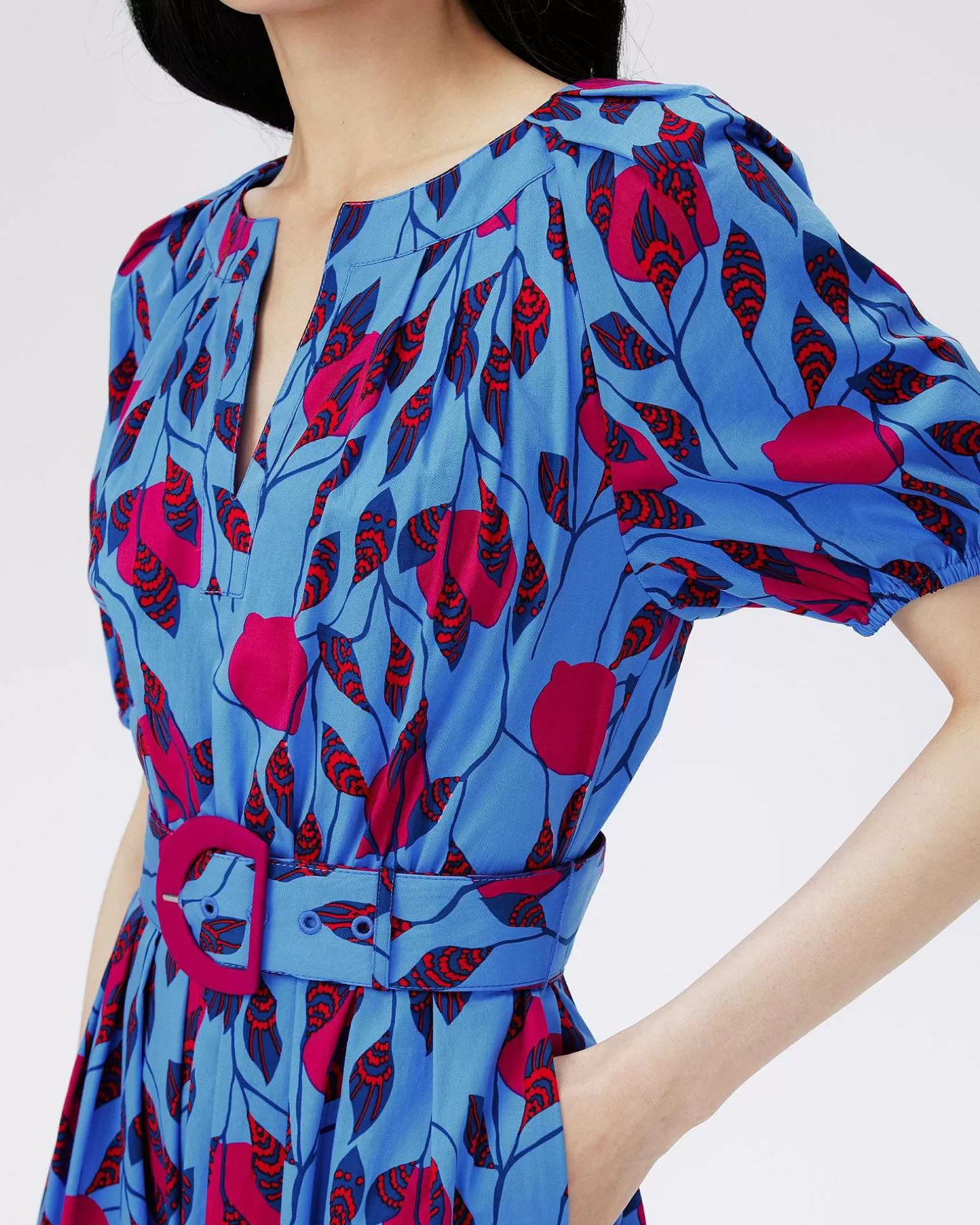 Shop Diane von Furstenberg Lindy Cotton Kjole