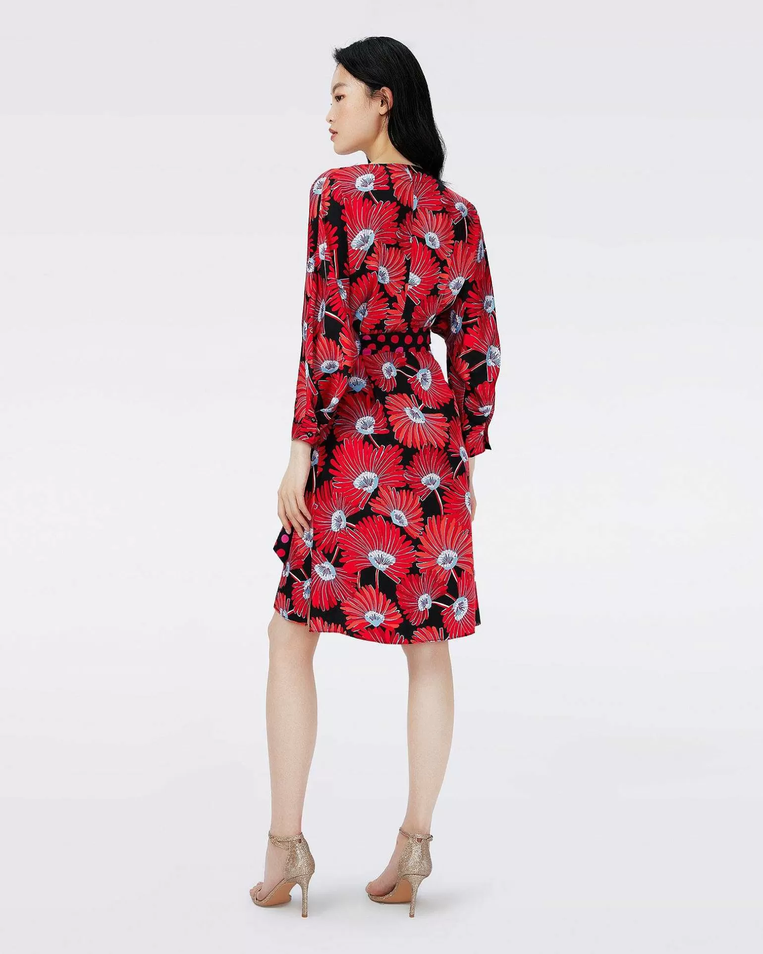 Shop Diane von Furstenberg Mikah Faux Sla-Om-Kjole