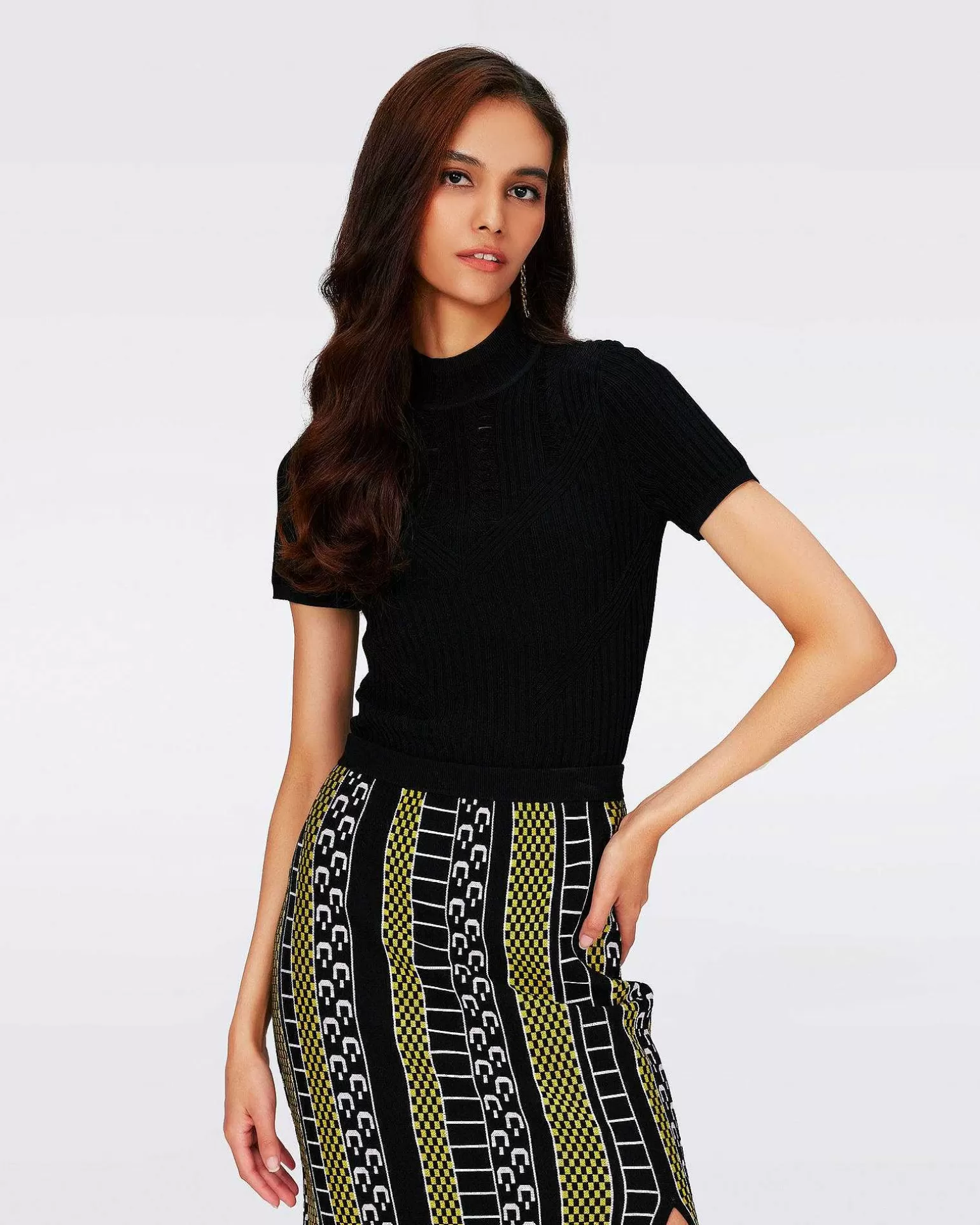 Fashion Diane von Furstenberg Omisa Strik Top