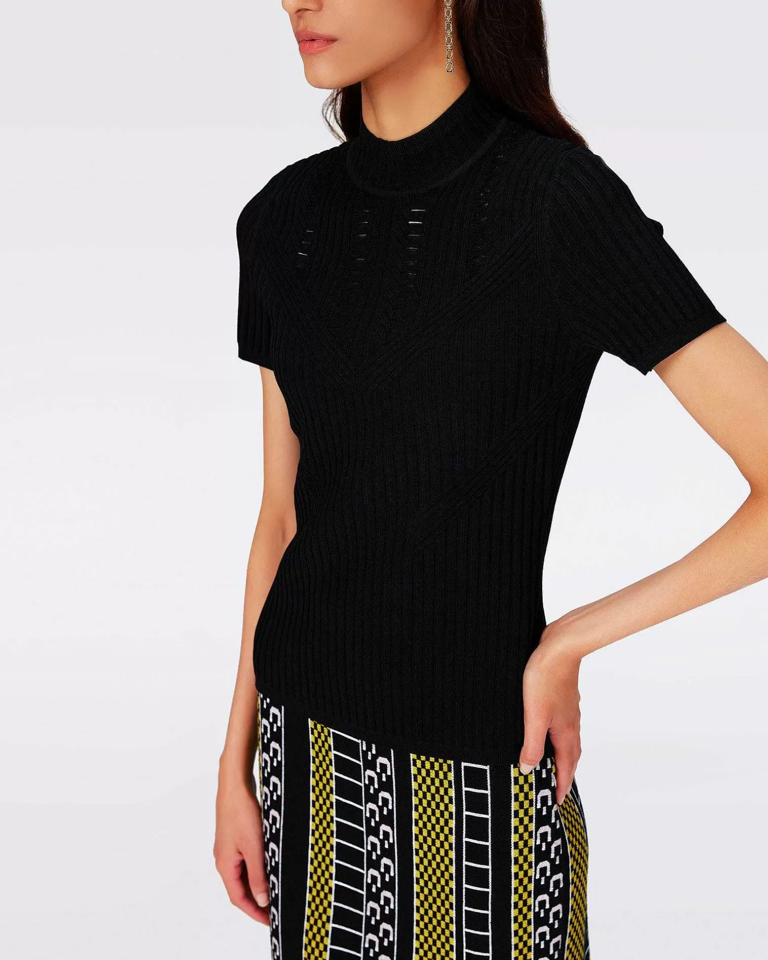 Fashion Diane von Furstenberg Omisa Strik Top