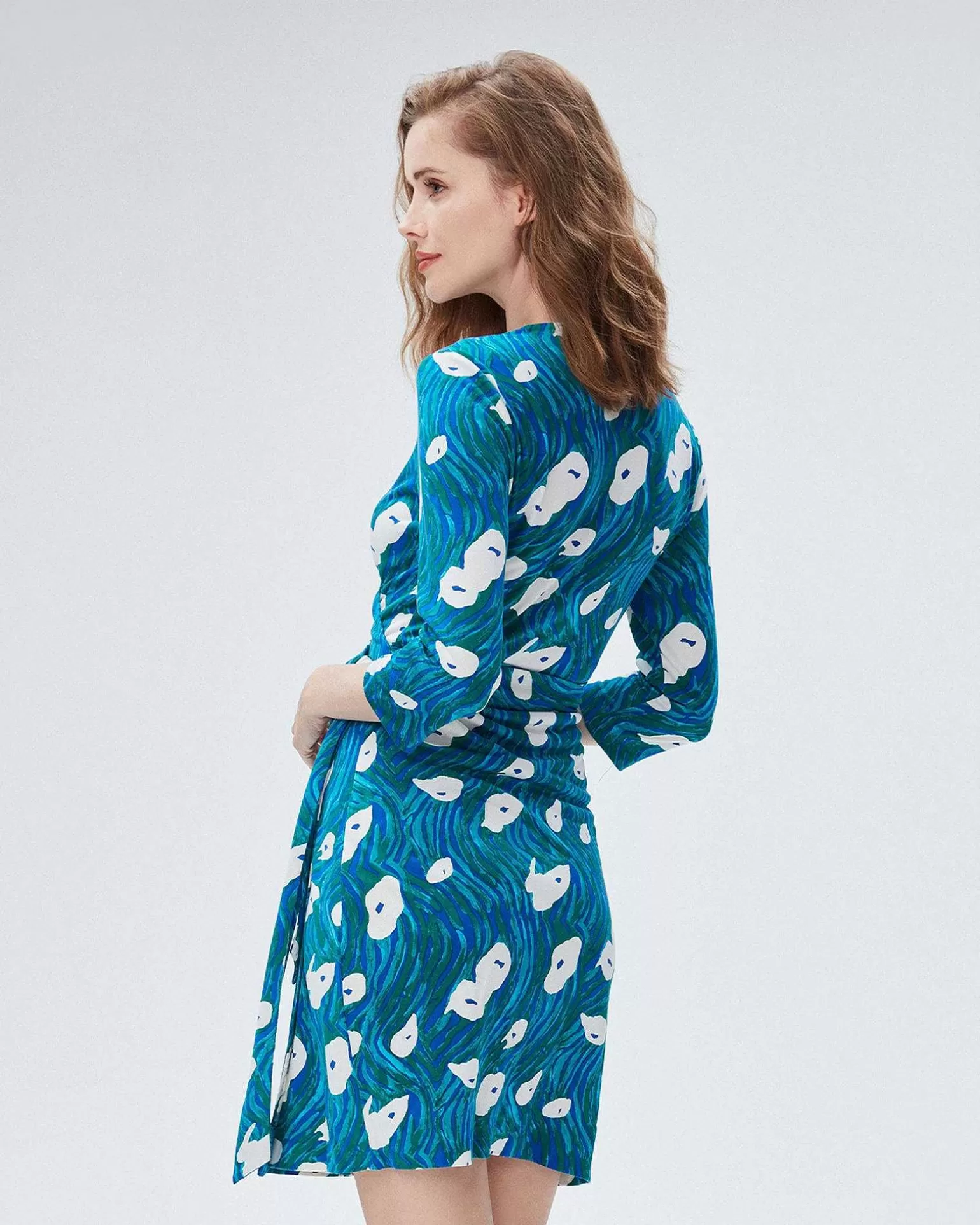 Clearance Diane von Furstenberg Omslagskjole Fra Julian Silk Jersey