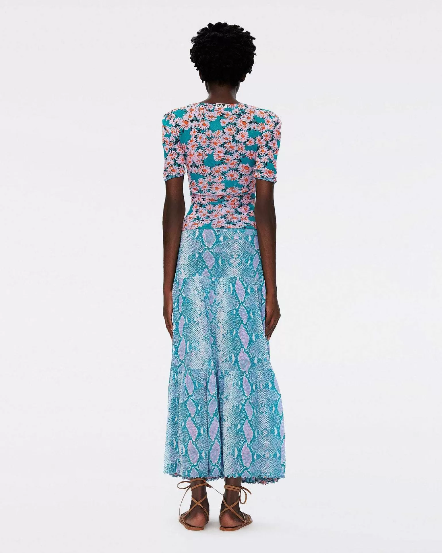 Online Diane von Furstenberg Ostrig Vendbar Mesh-Nederdel