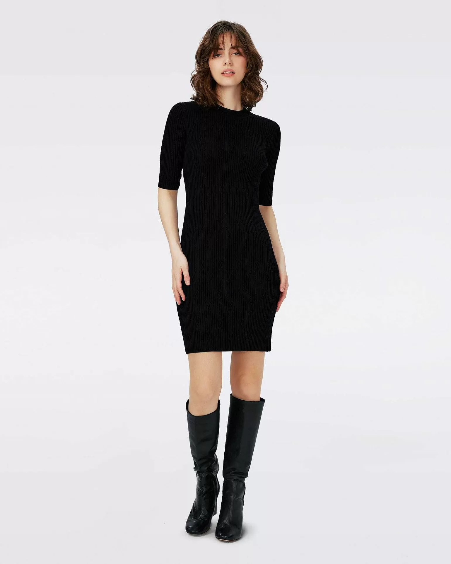 Fashion Diane von Furstenberg Pam Knit Jacquard Kjole