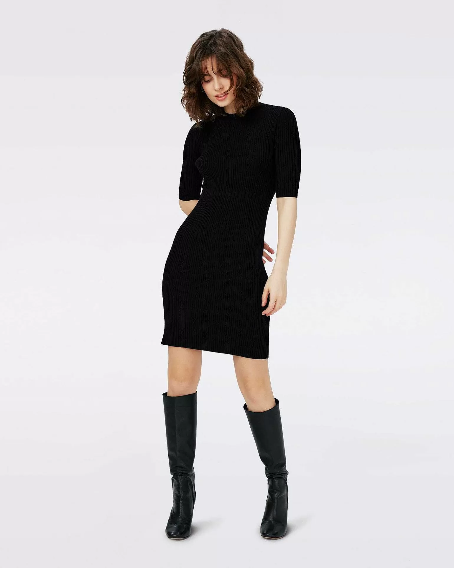 Fashion Diane von Furstenberg Pam Knit Jacquard Kjole