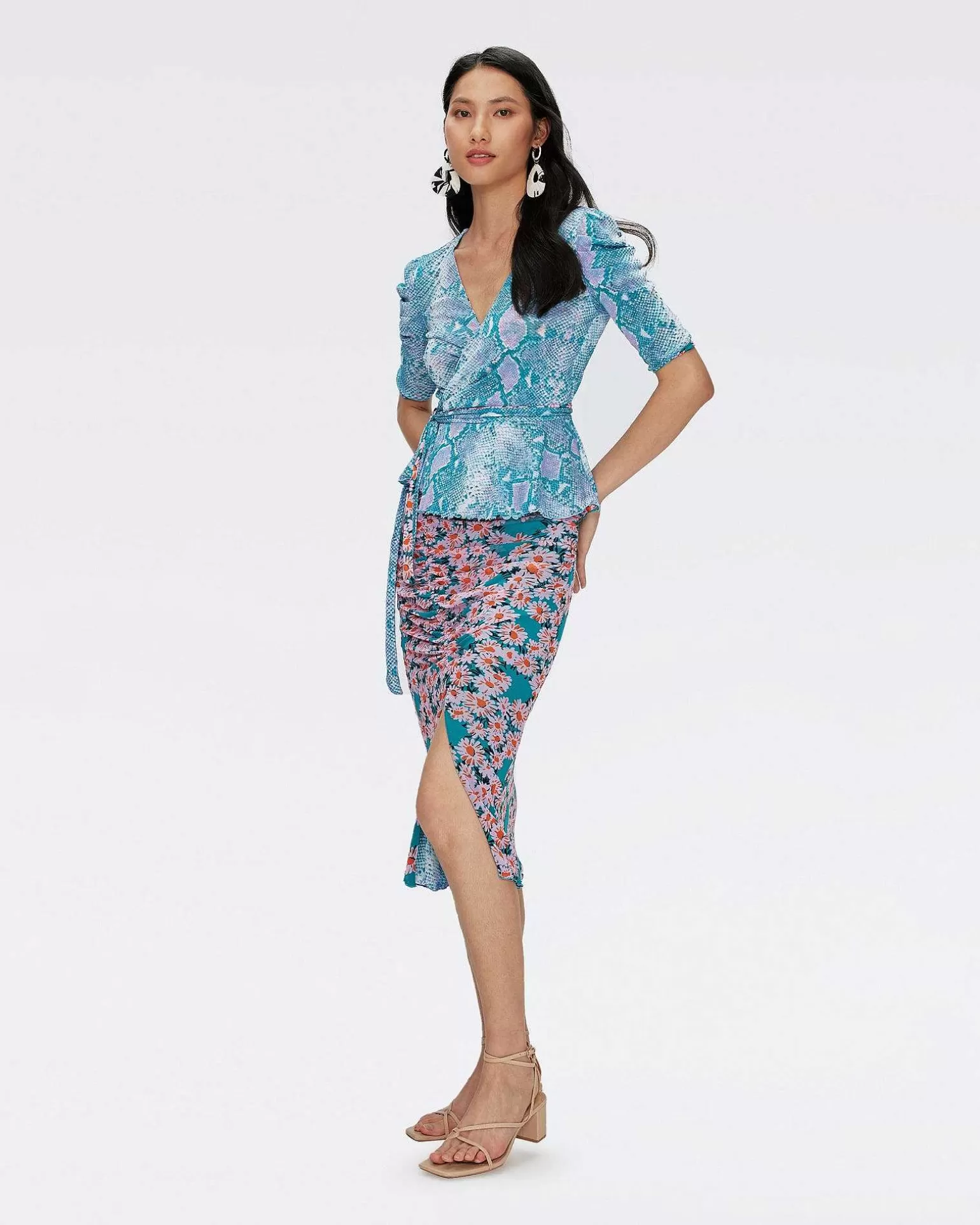 Cheap Diane von Furstenberg Pil Vendbar Nederdel