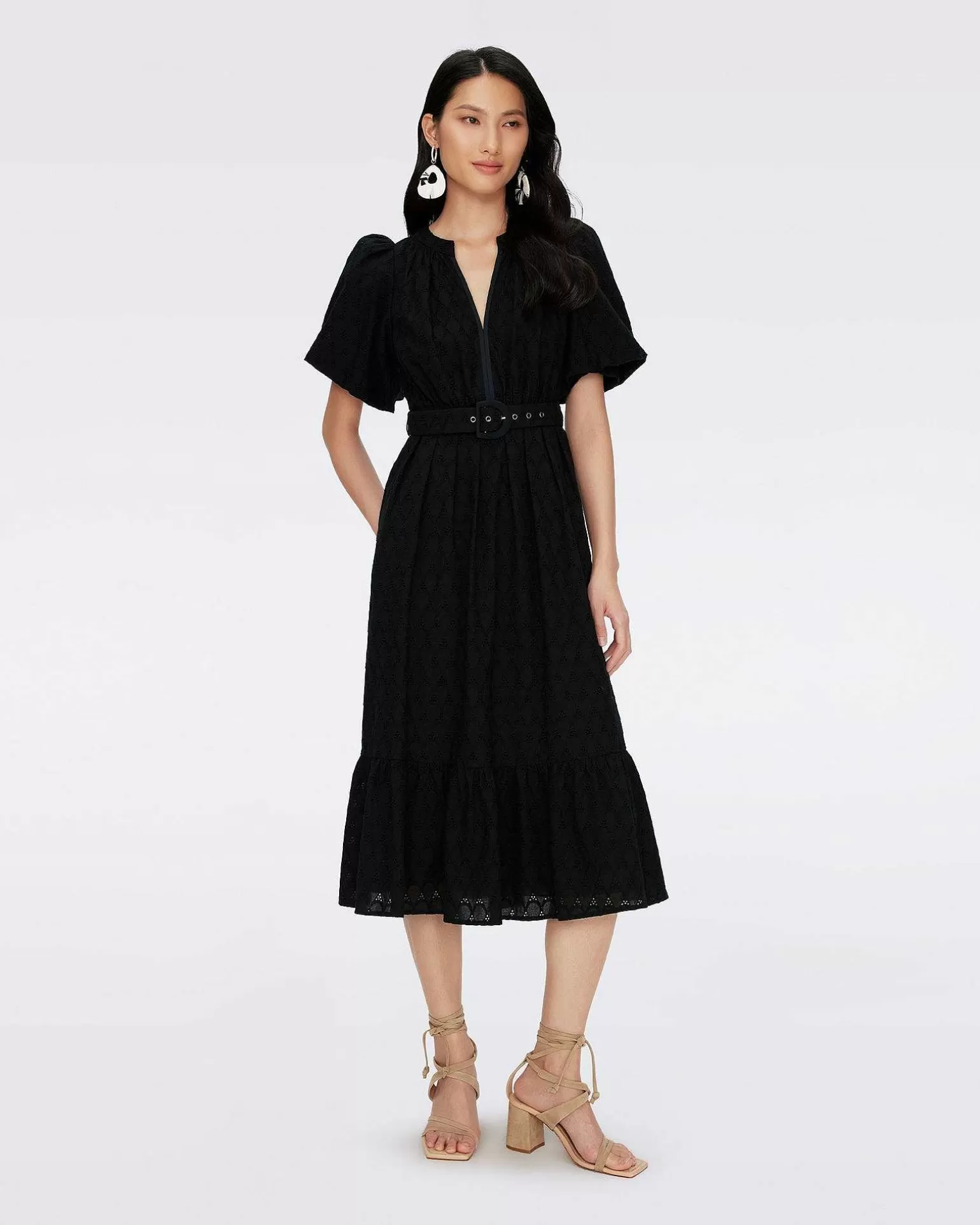 Outlet Diane von Furstenberg Polina Bomuldskjole