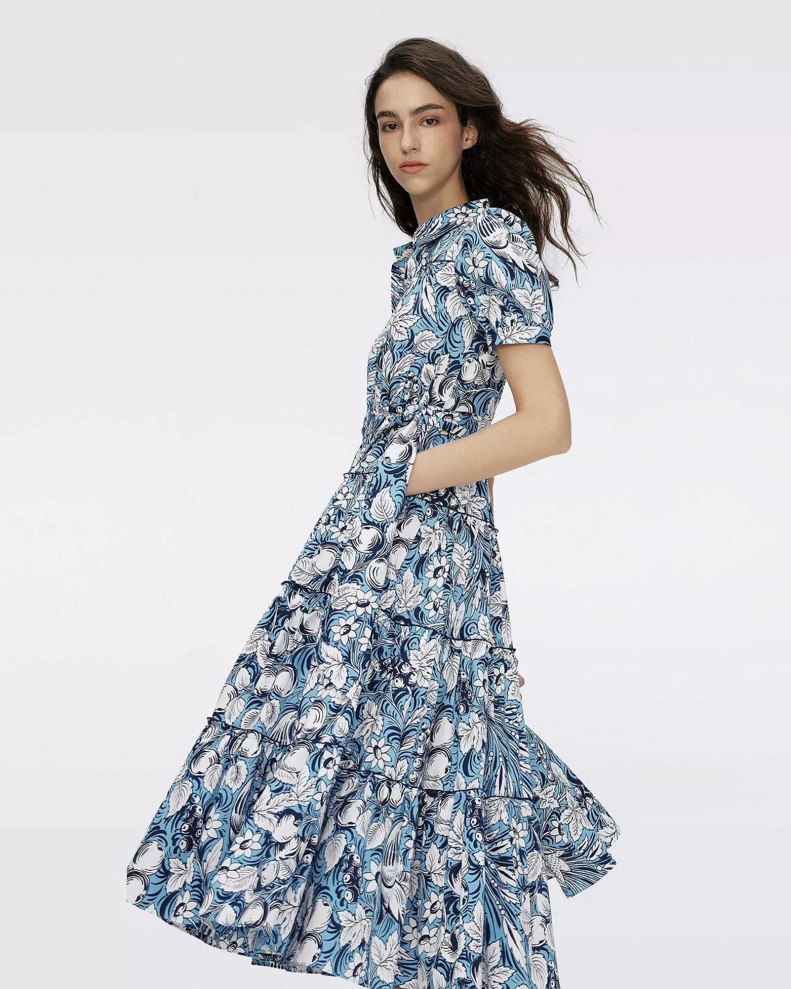 Sale Diane von Furstenberg Queena Bomuldskjole