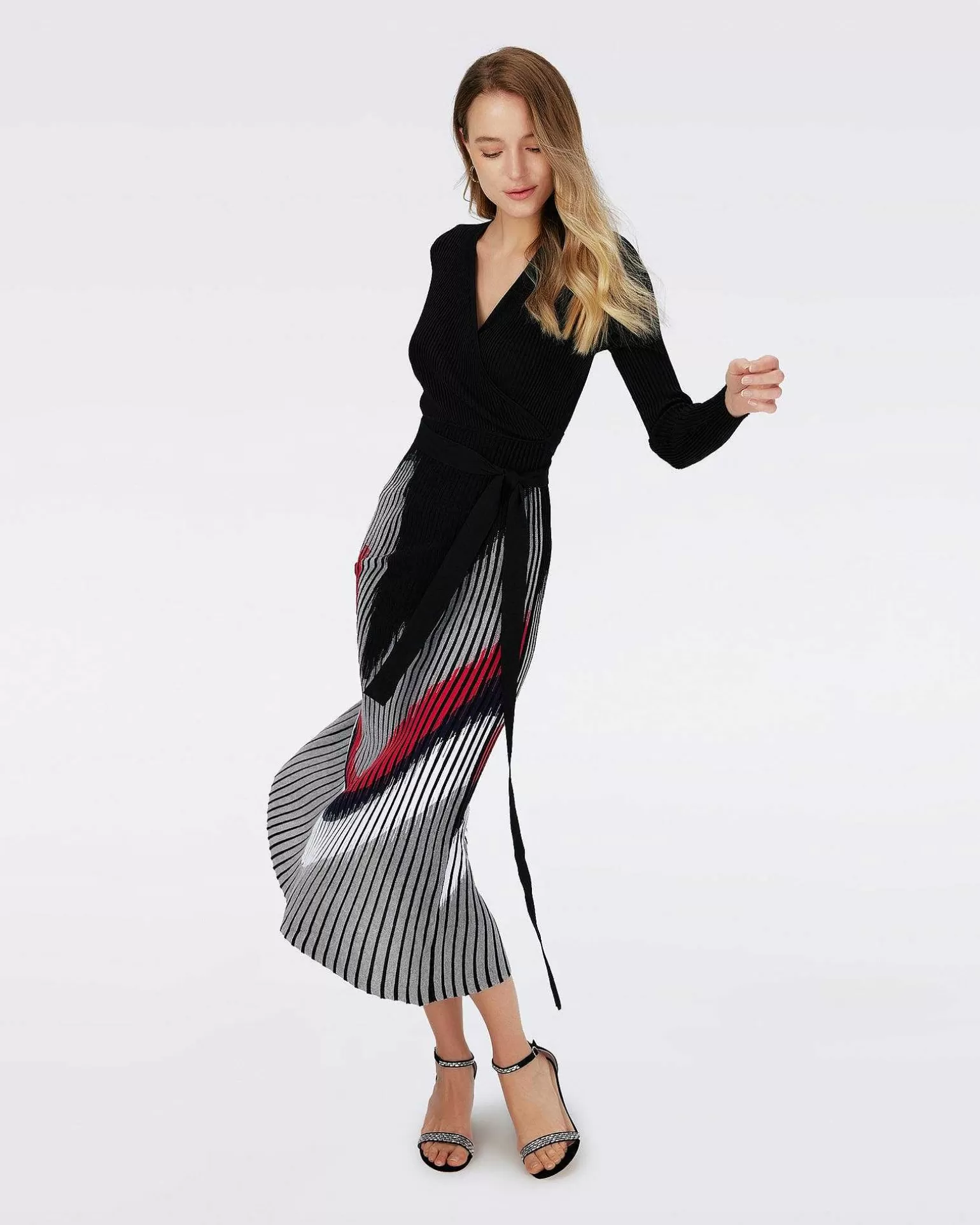 Online Diane von Furstenberg Reiko Faux Sla-Om-Kjole