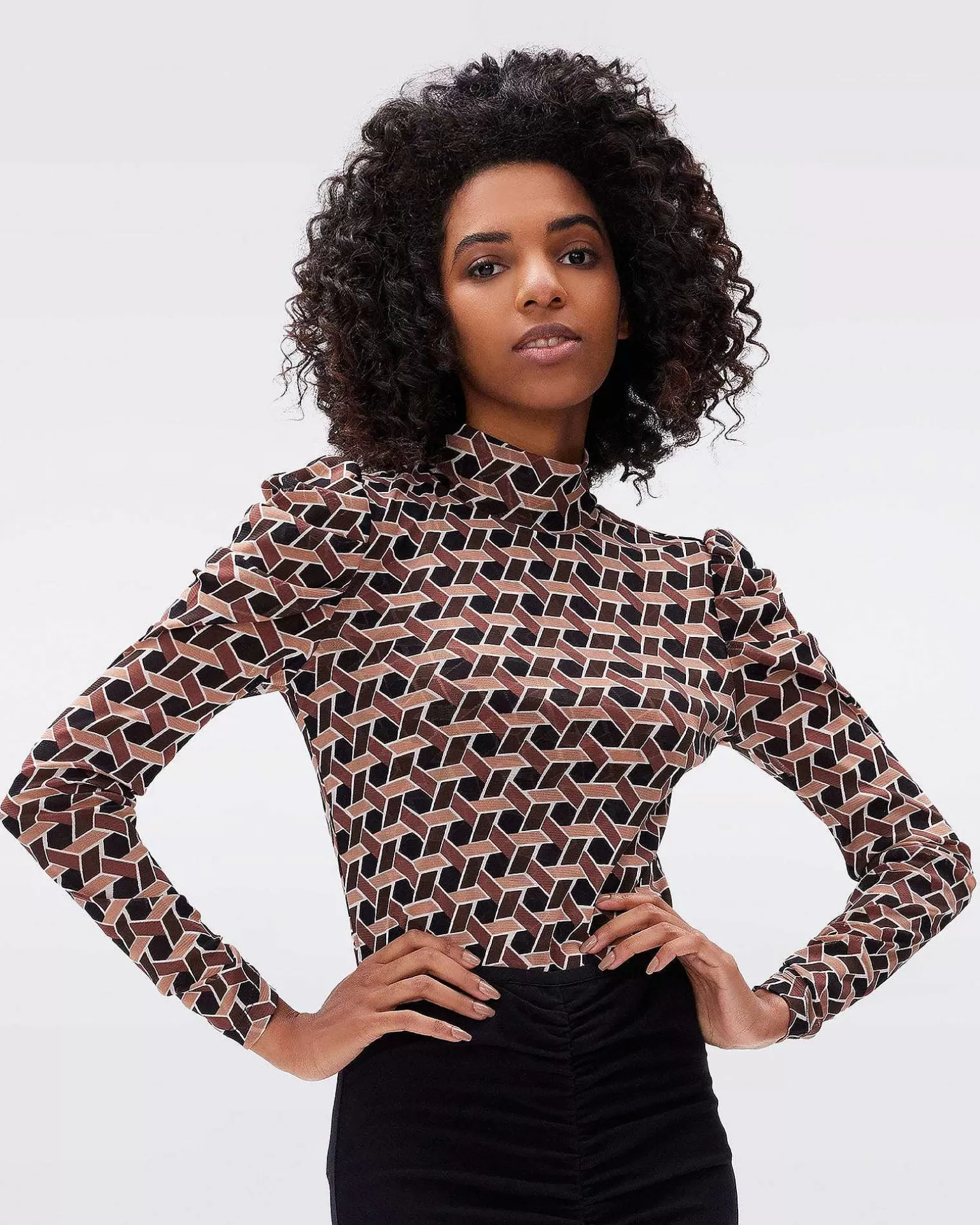 Clearance Diane von Furstenberg Remy Mesh Top