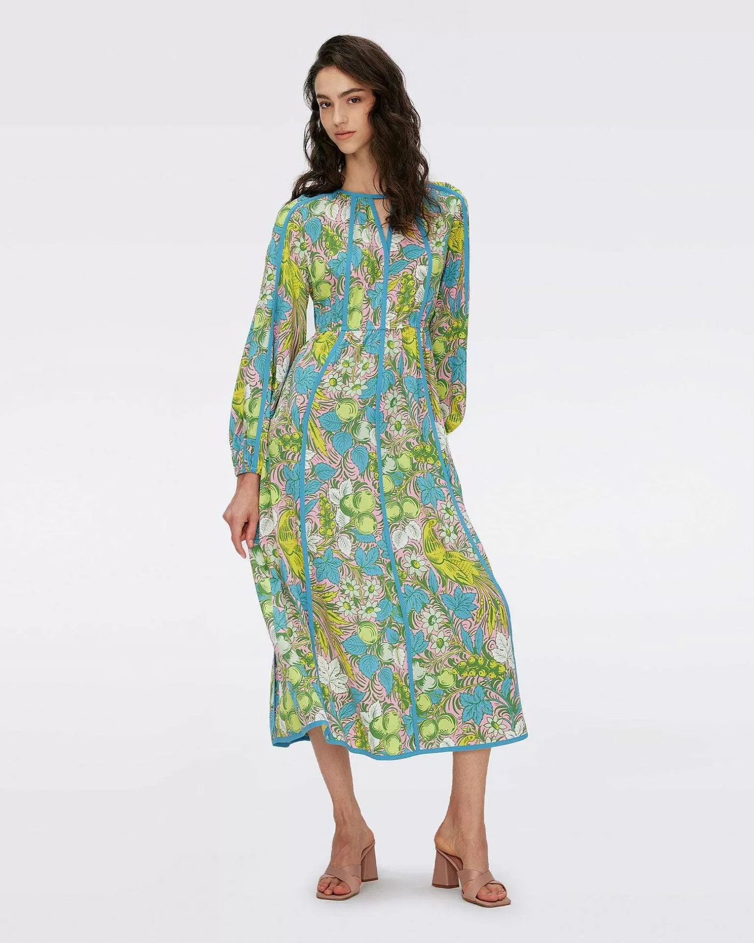 Discount Diane von Furstenberg Scott Midi Kjole