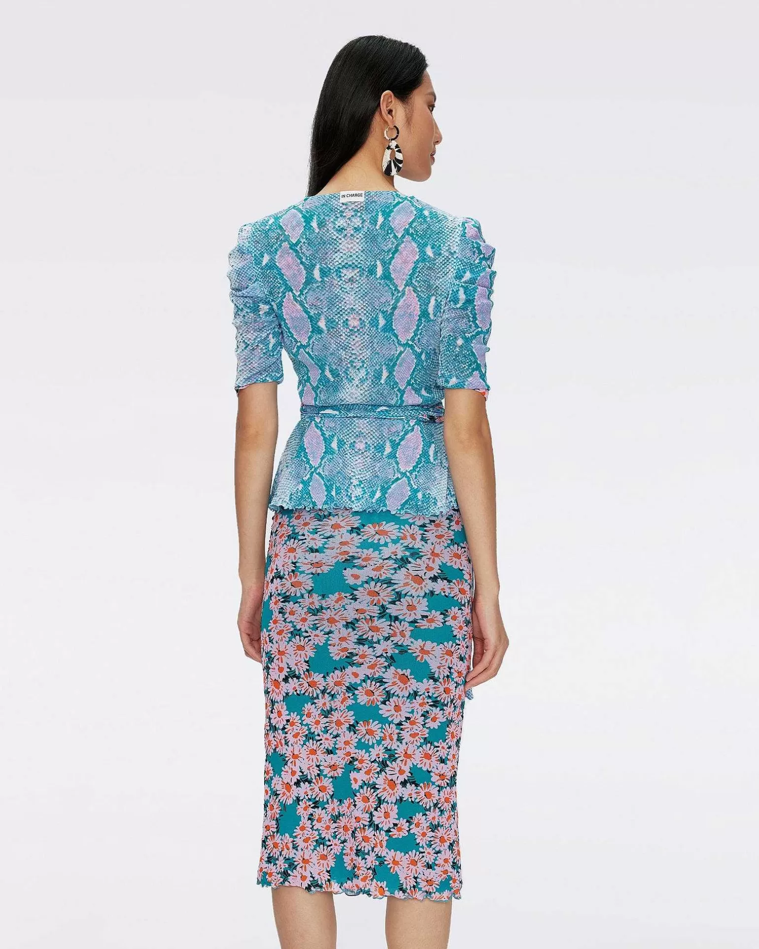 Best Sale Diane von Furstenberg Siera Vendbar Mesh Top