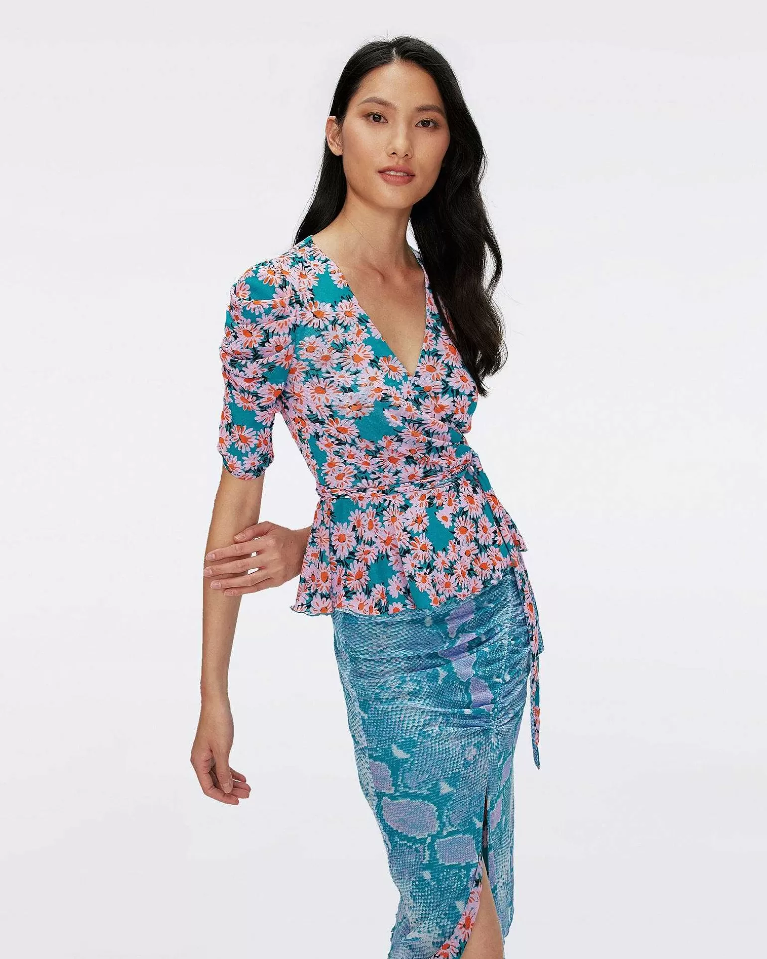 Best Sale Diane von Furstenberg Siera Vendbar Mesh Top