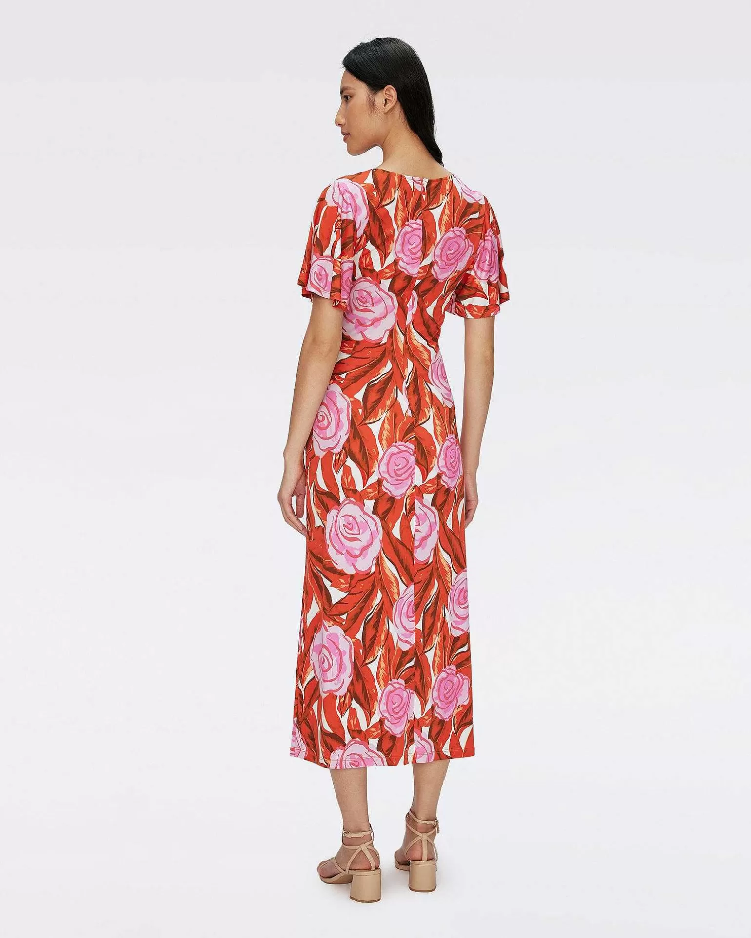 Sale Diane von Furstenberg Zetna Faux Sla Om Kjole